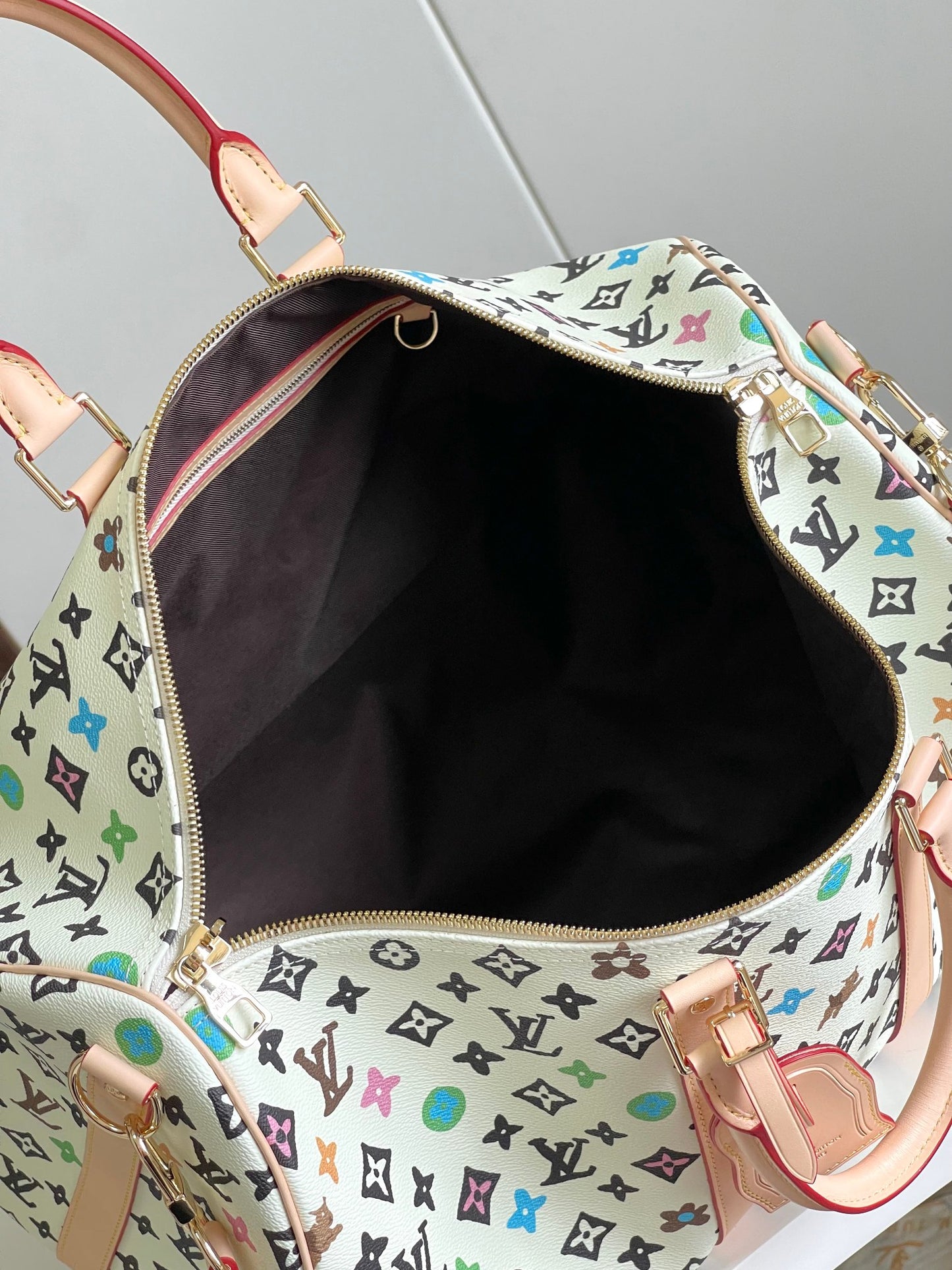 Louis Vuitton Monogram Multicolore Keepall 45 Bandoulière White
