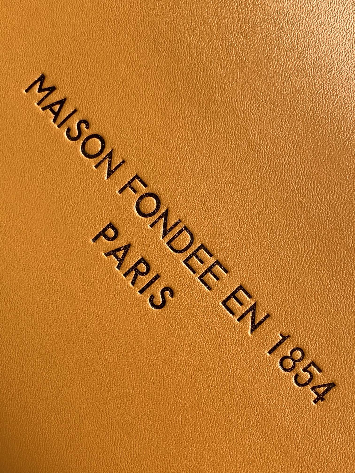Authentic Louis Vuitton Orange Paper Shopping Bag with Blue Handles