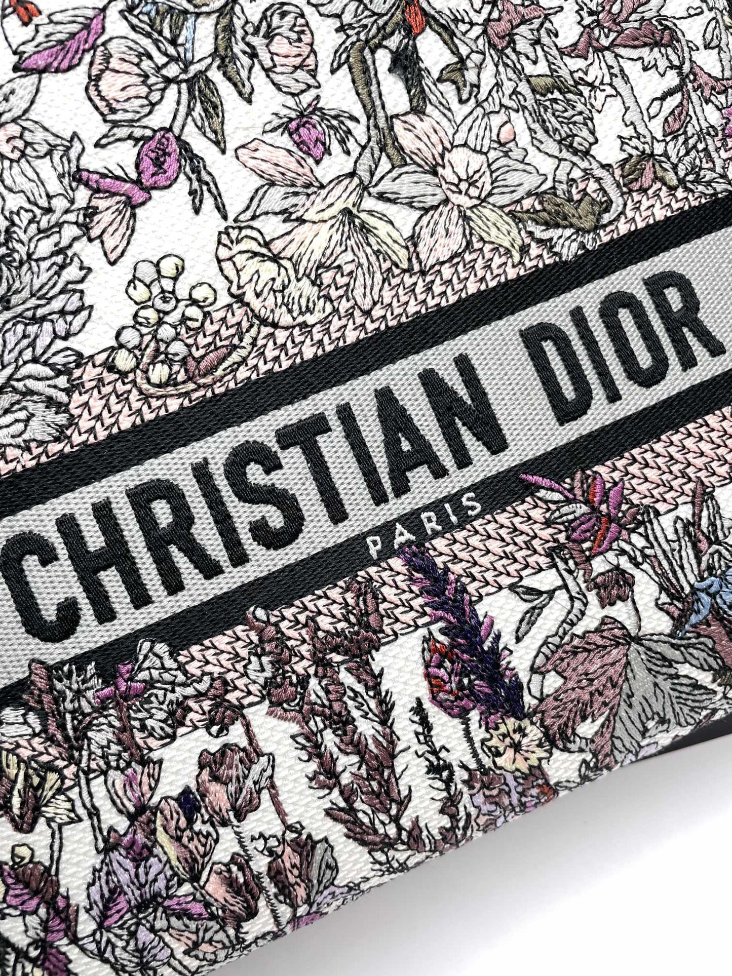 Christian Dior Medium Lady D-Lite Bag - Multicolor Toile de Jouy Reverse Embroidery
