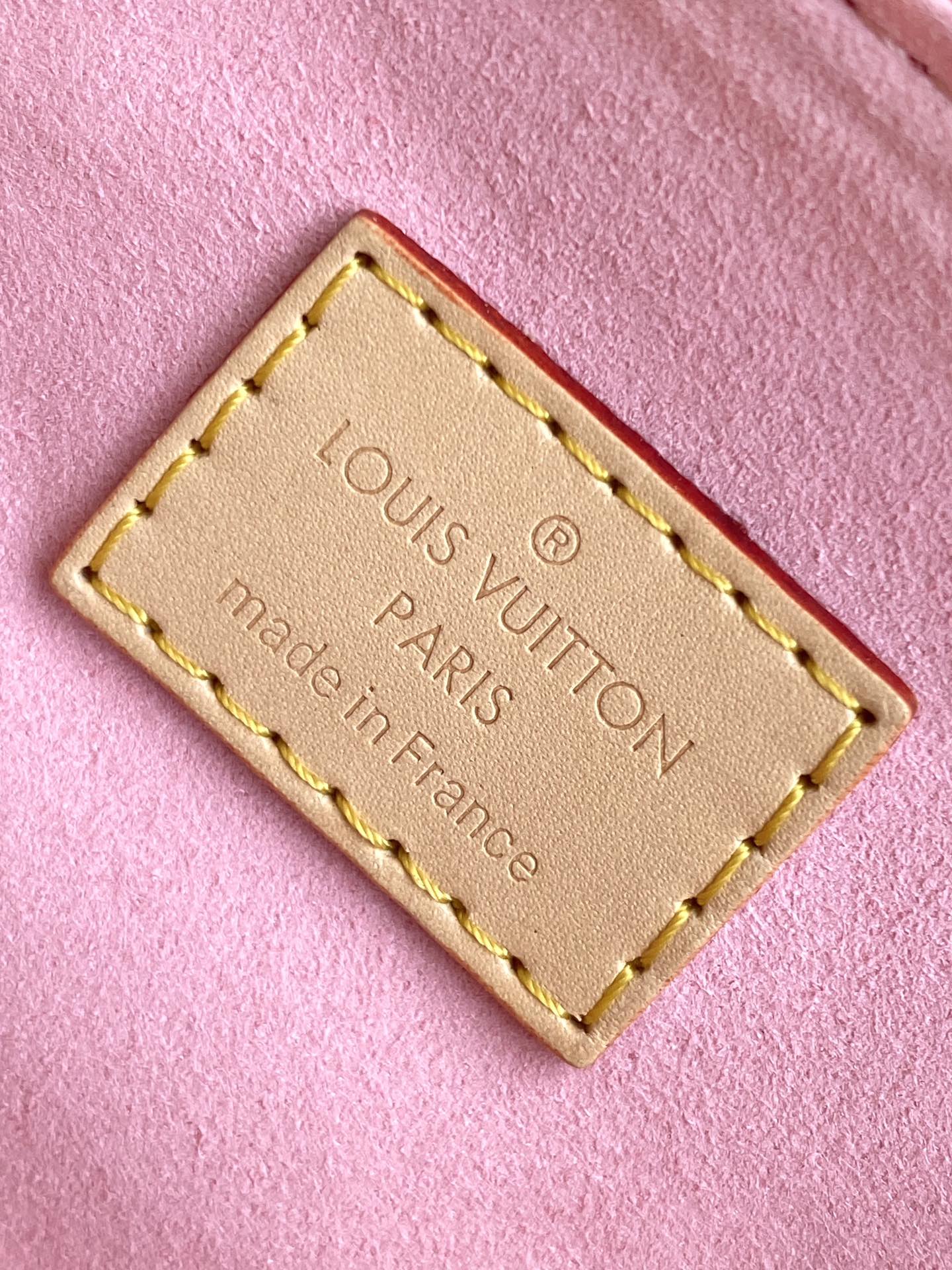 Louis Vuitton Mini Pink Embossed Leather Crossbody Handbag with Top Handles