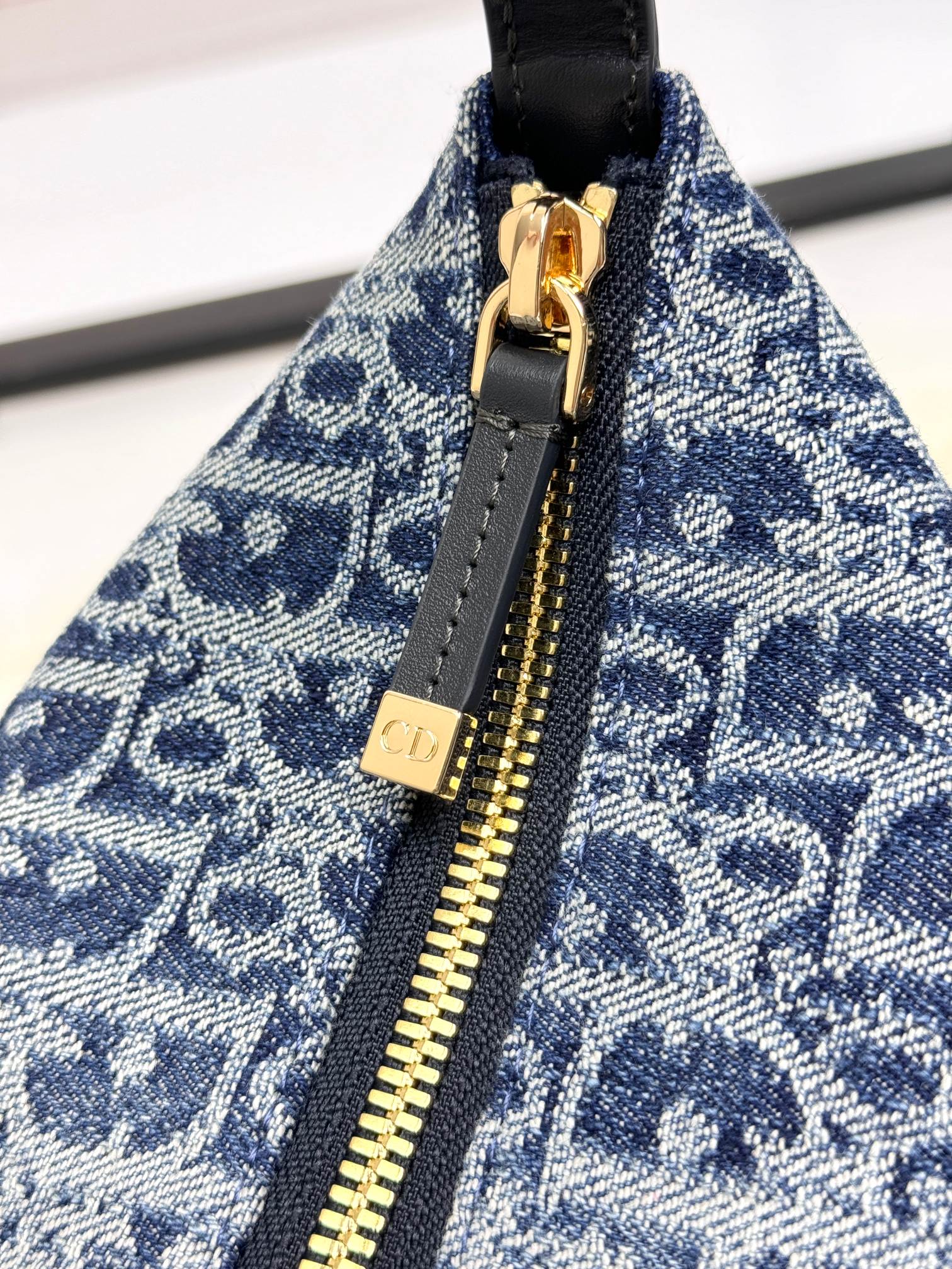 Dior Vintage Monogram Canvas Baguette Shoulder Bag with Crossbody Strap
