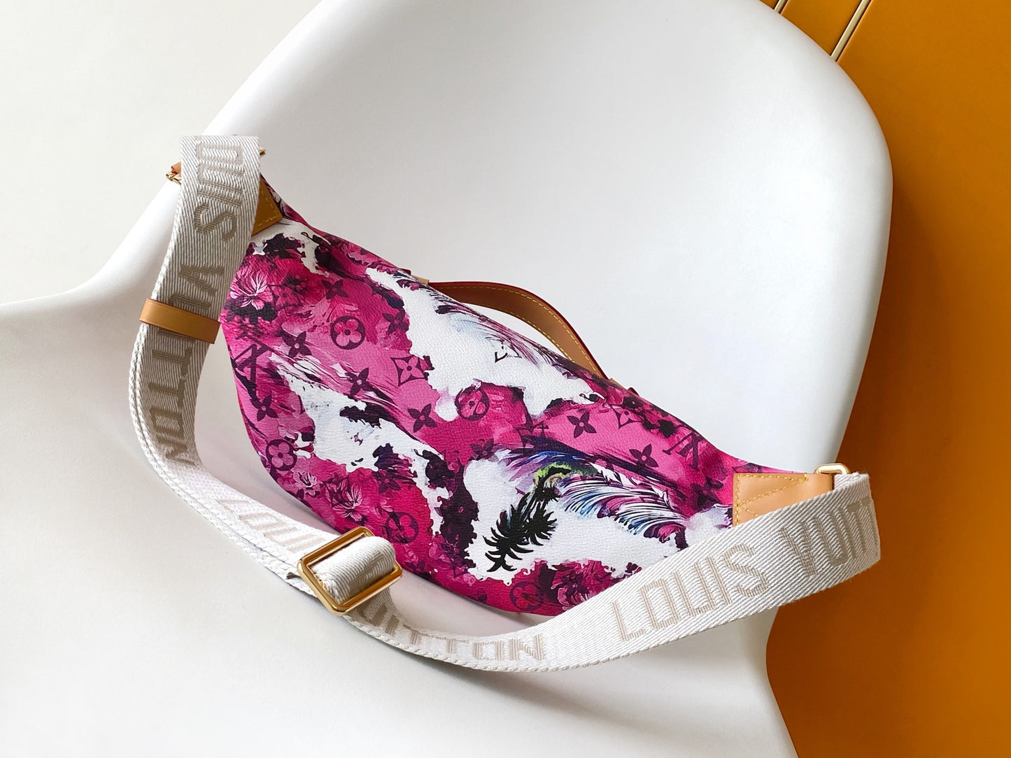 Louis Vuitton Tropical Purple Wave Surfer Print Fanny Pack Waist Bag