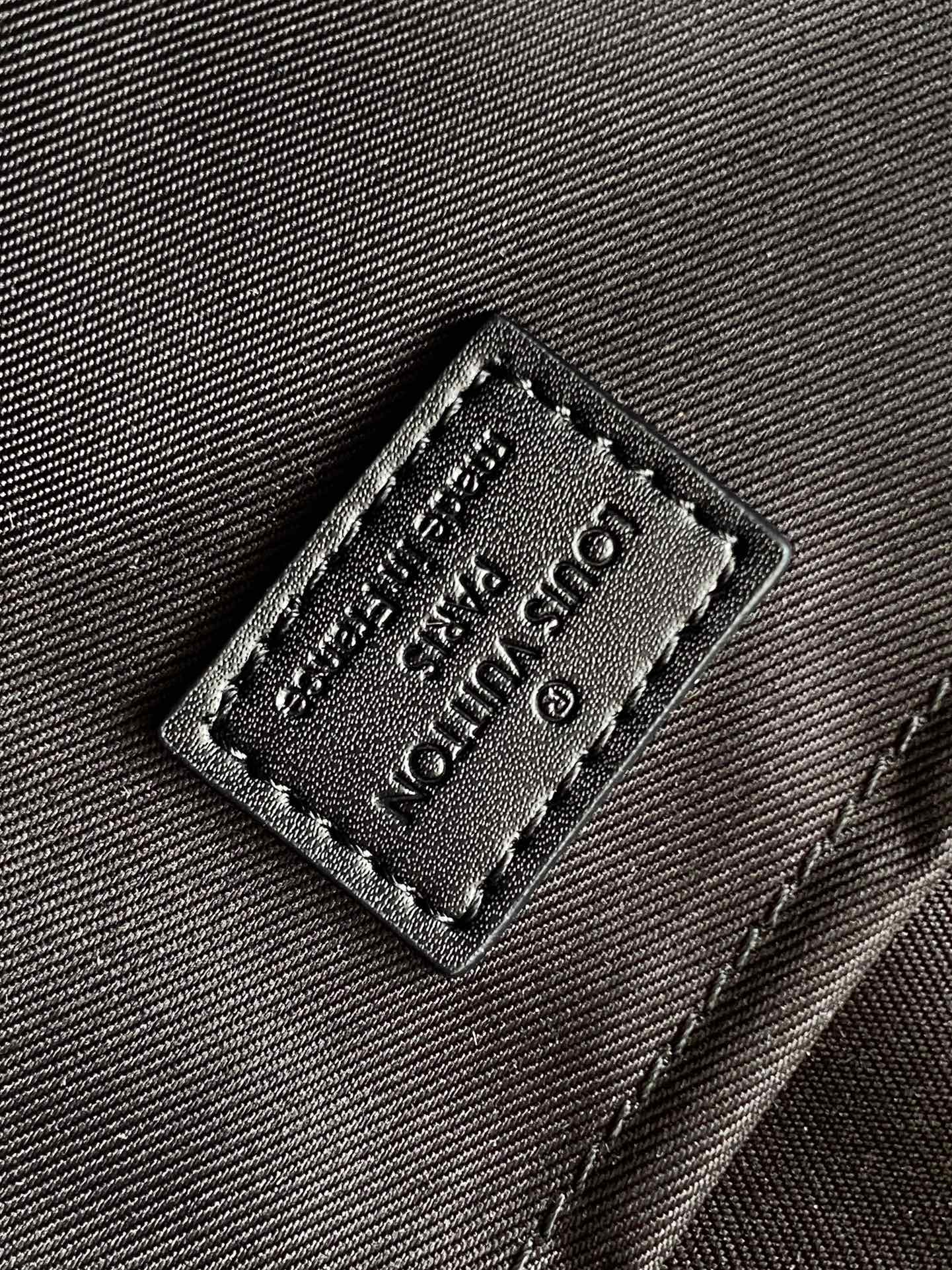 Louis Vuitton Black Embossed Leather Structured Business Tote Handbag