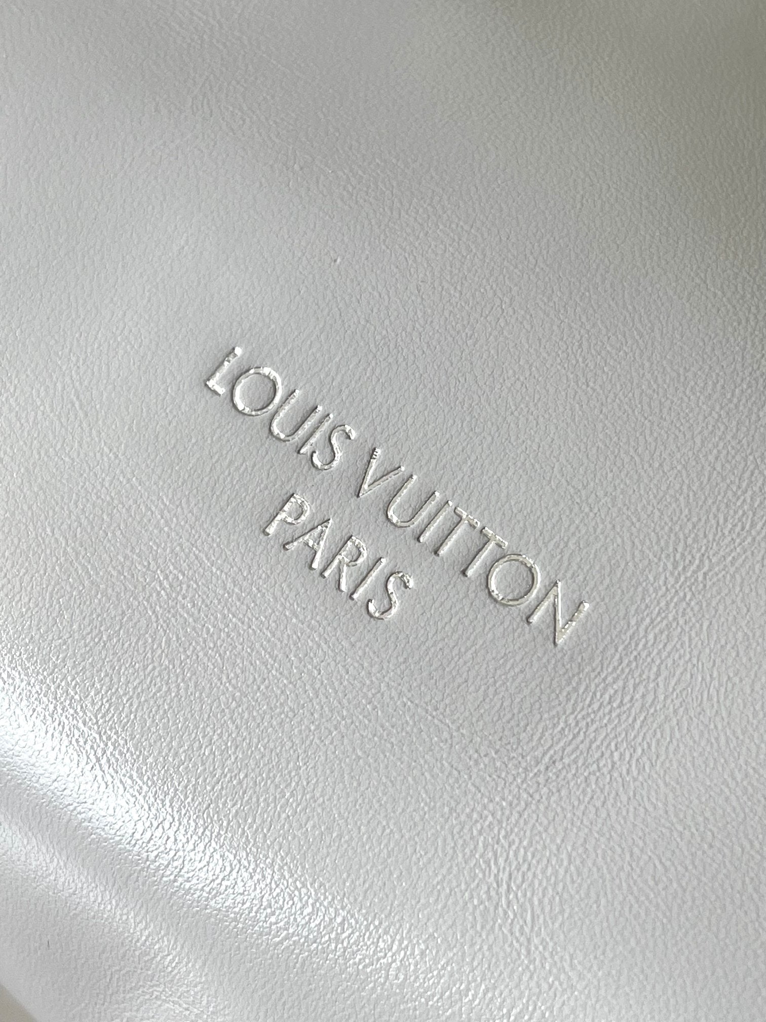 Louis Vuitton Grey Leather Hobo Bag with Bow Detail Women's Shoulder Handbag