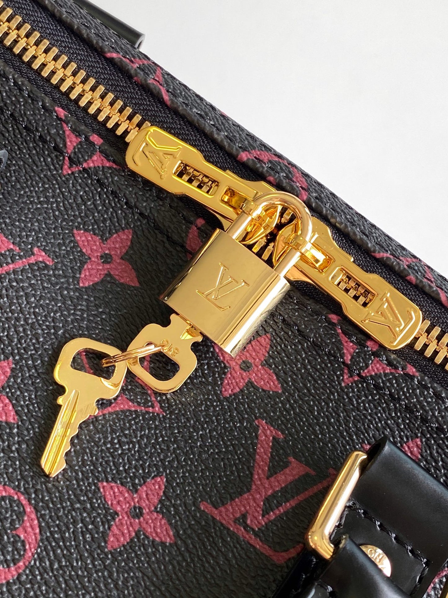 Louis Vuitton Dark Brown Monogram Print Travel Duffle Bag with Shoulder Strap