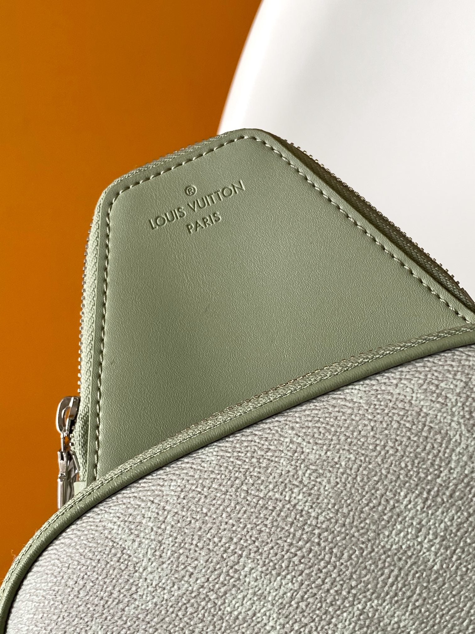 Louis Vuitton Sage Green Gradient Monogram Crossbody Sling Chest Bag
