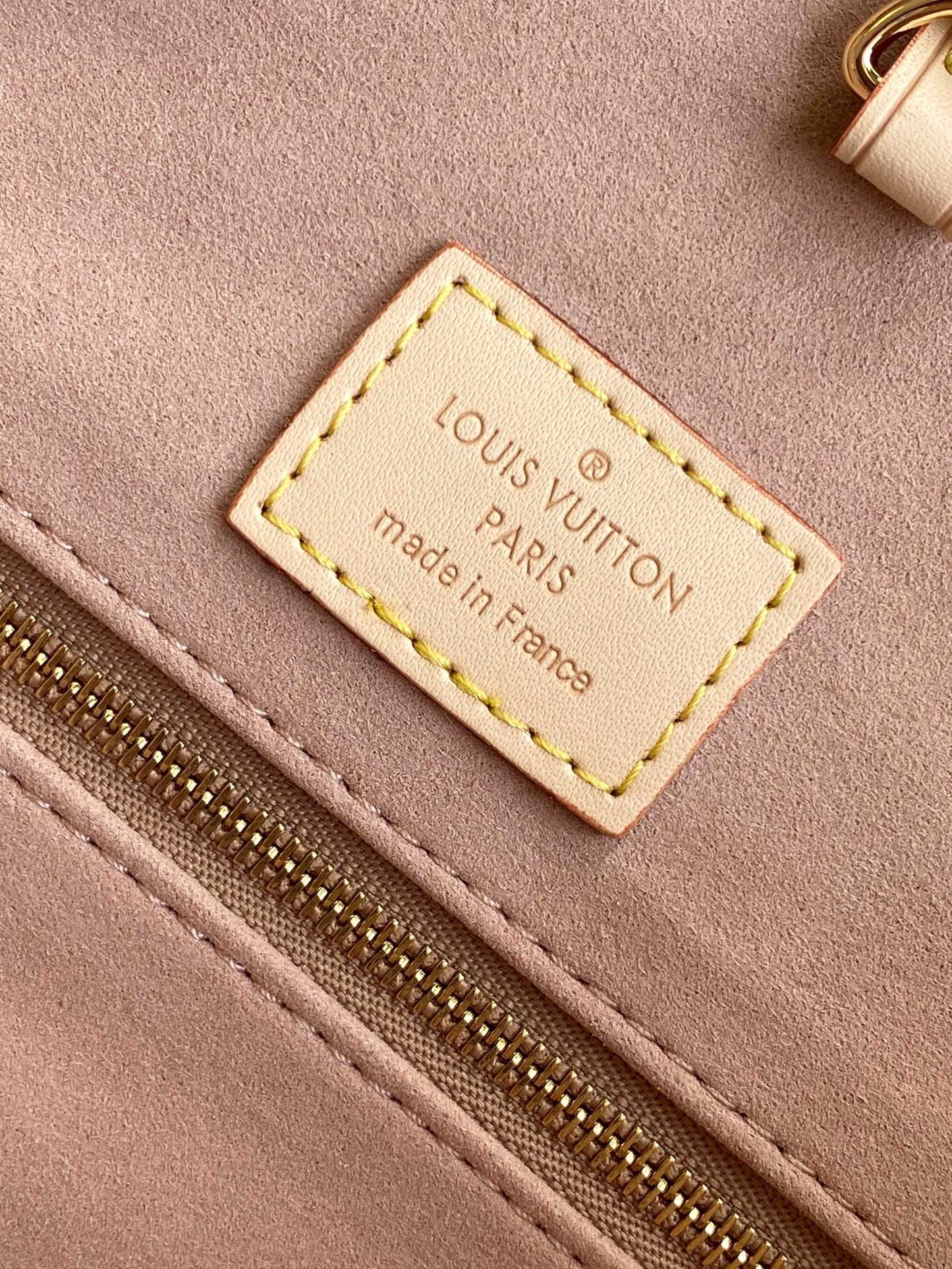 Louis Vuitton Classic Grey Monogram Canvas Tote Handbag with Leather Handles