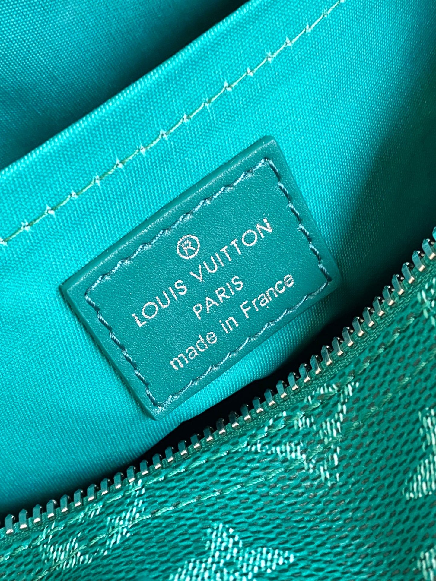 Louis Vuitton Luxury Green Monogram Mini Duffle Bag with Paw Print Charm