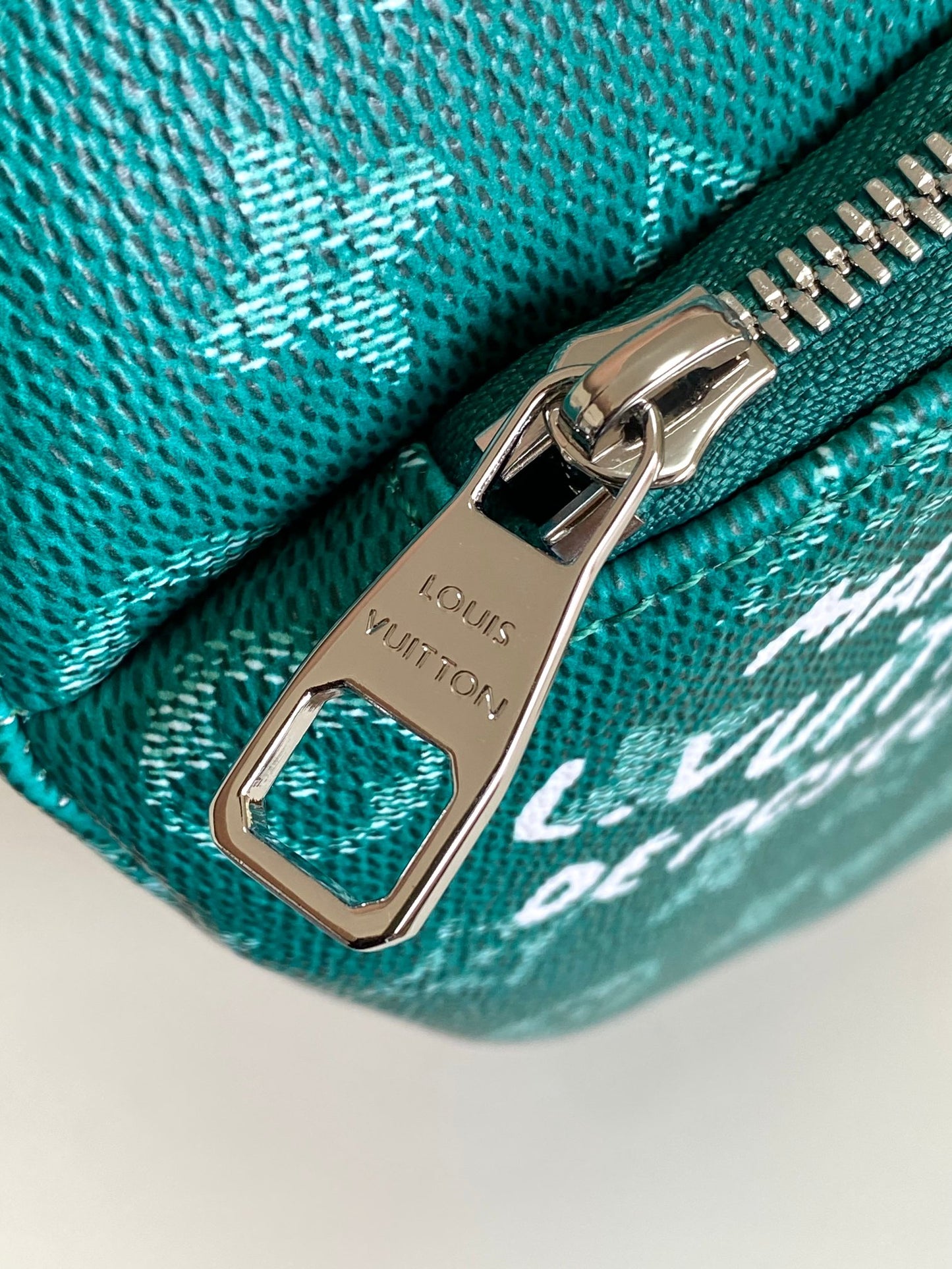 Louis Vuitton Green Monogram Canvas Waist Bag with Dog Paw Print Charm