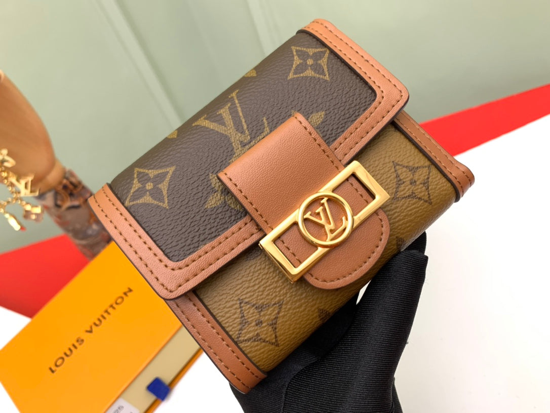 Louis Vuitton Dauphine Compact Wallet - Monogram &amp; Monogram Reverse Canvas
