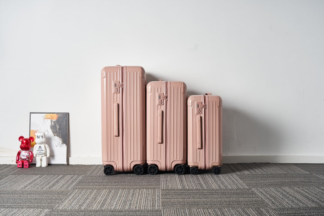 Pastel Pink Hardshell Spinner Luggage 3-Piece Travel Suitcase Set