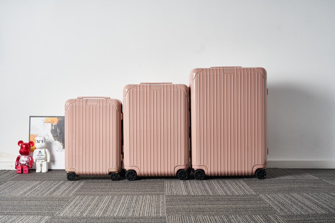 Pastel Pink Hardshell Spinner Luggage 3-Piece Travel Suitcase Set