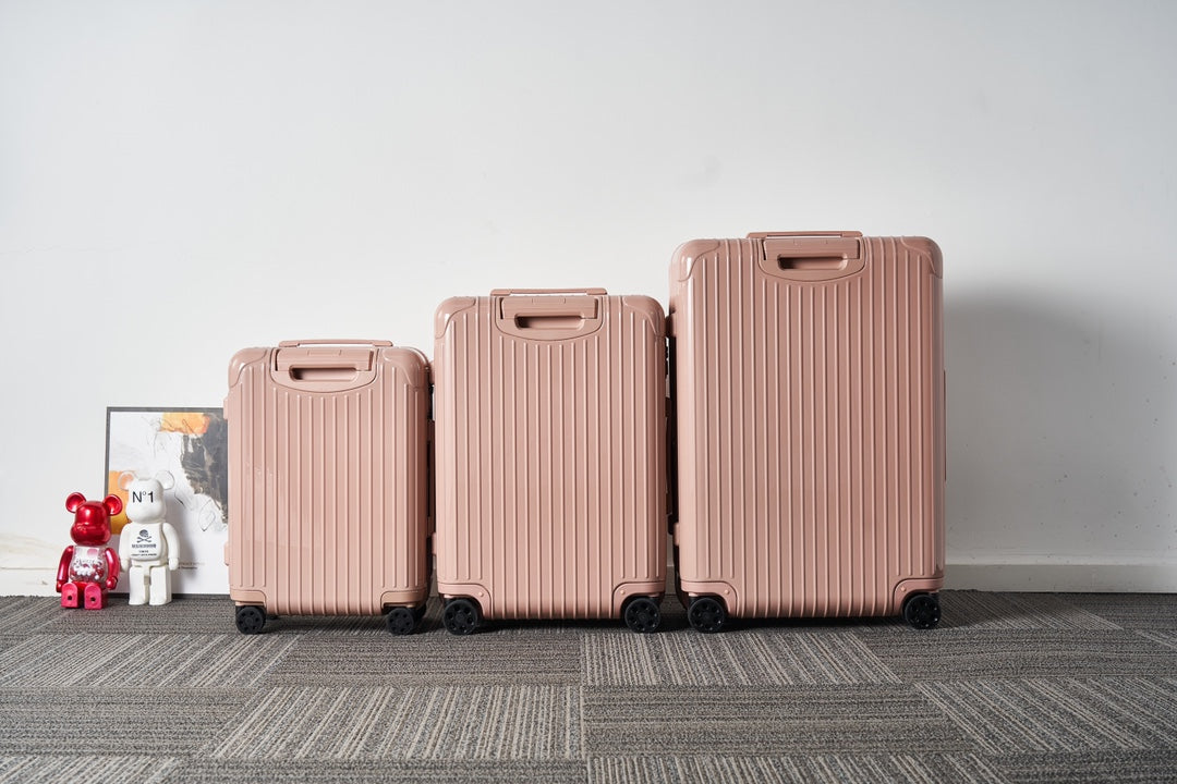Pastel Pink Hardshell Spinner Luggage 3-Piece Travel Suitcase Set
