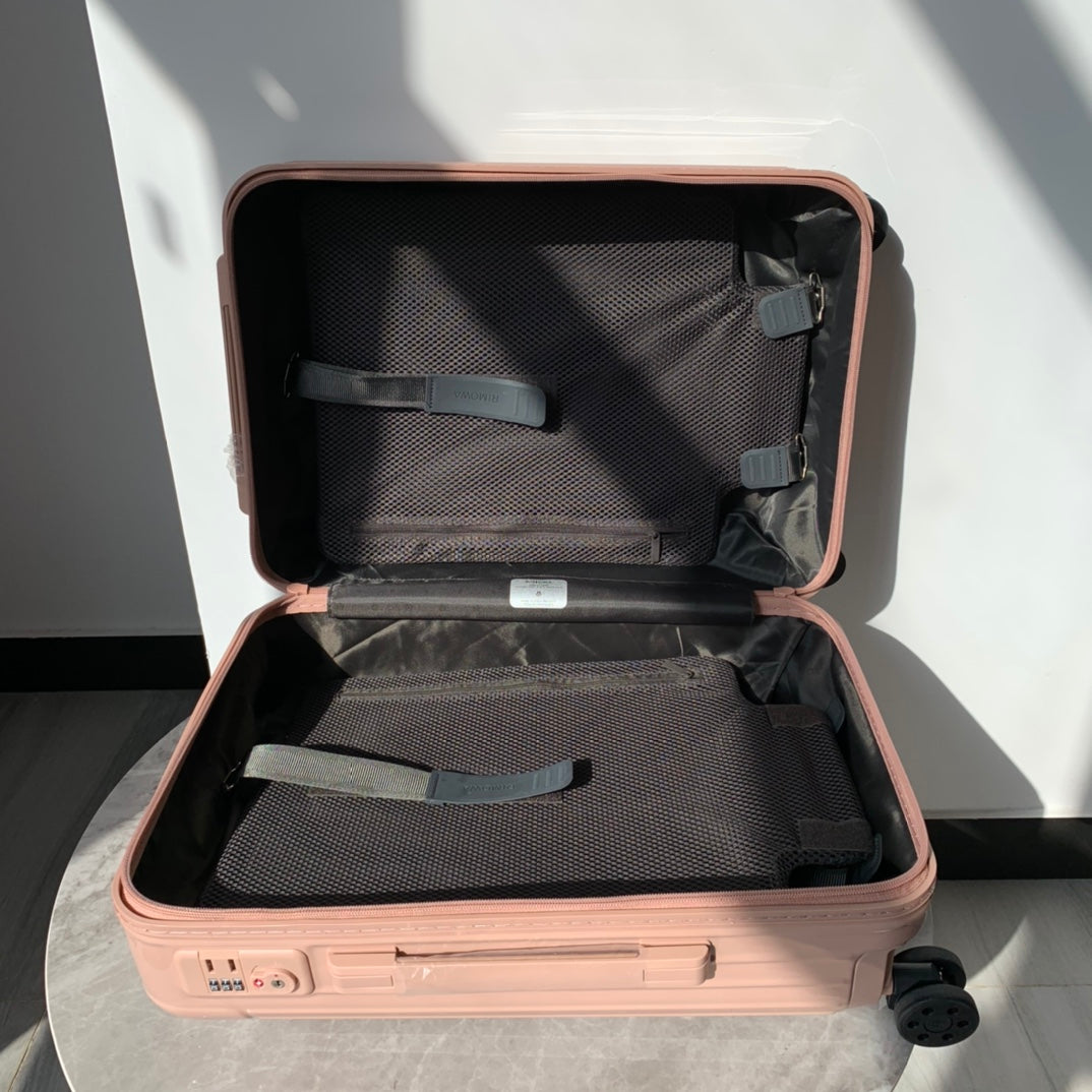 Blush Pink Hardshell Carry-On Suitcase with Spinner Wheels