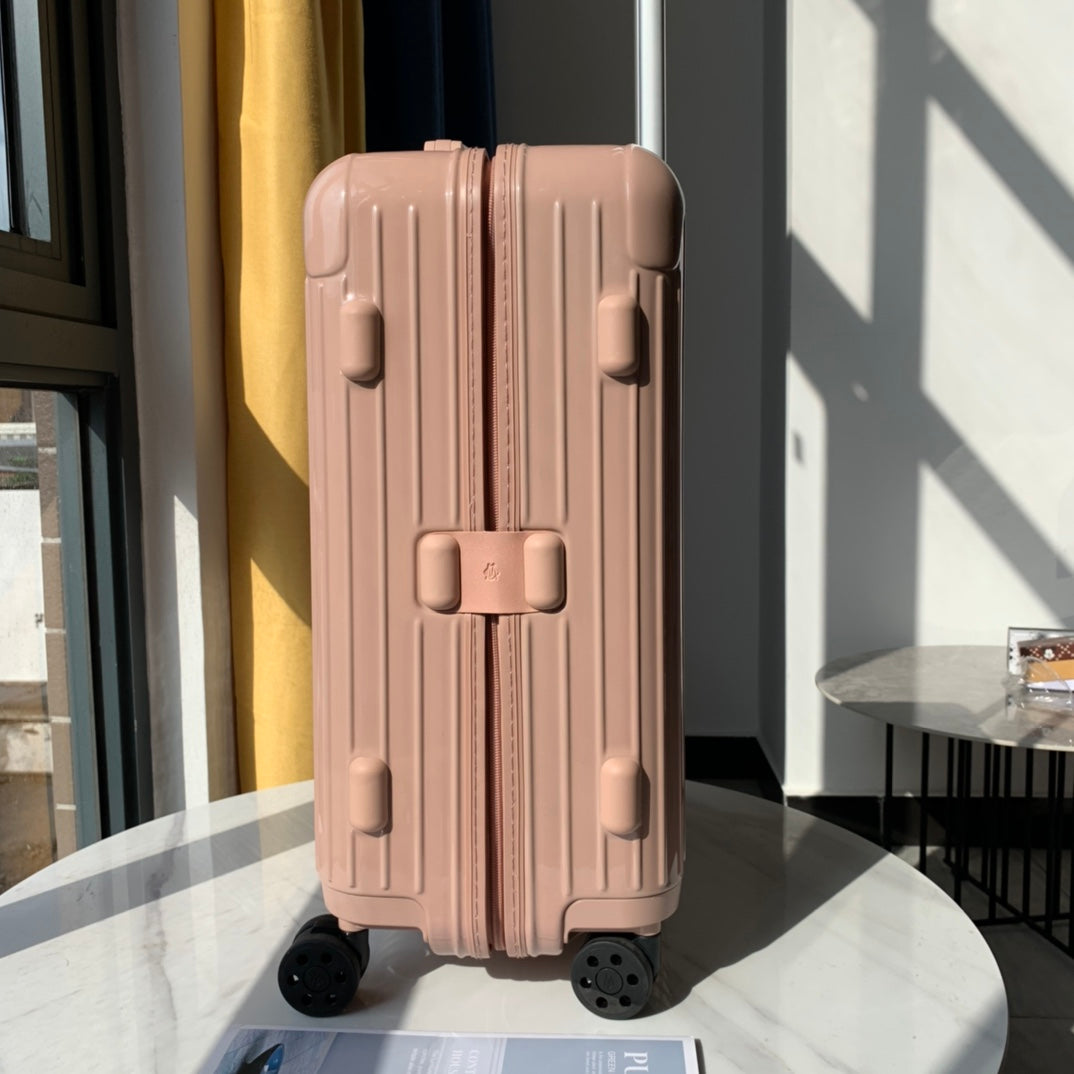 Blush Pink Hardshell Carry-On Suitcase with Spinner Wheels