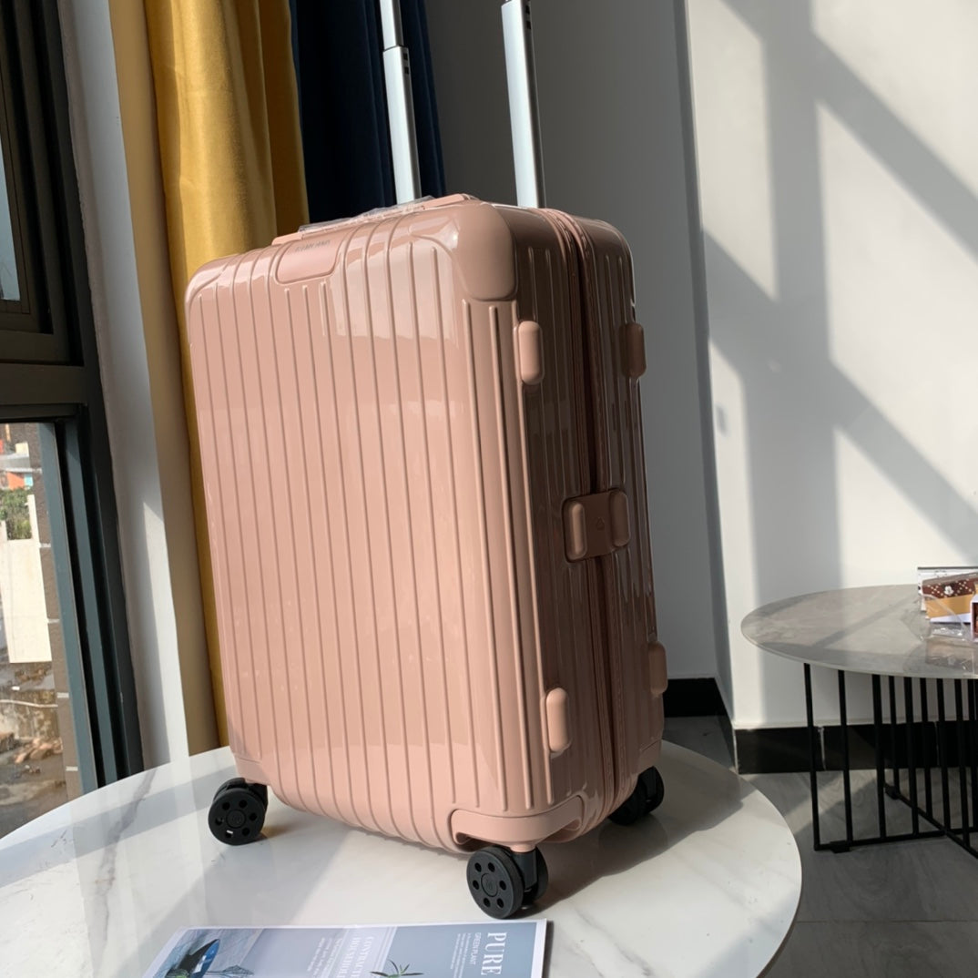 Blush Pink Hardshell Carry-On Suitcase with Spinner Wheels