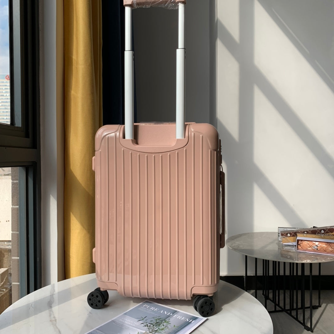 Blush Pink Hardshell Carry-On Suitcase with Spinner Wheels