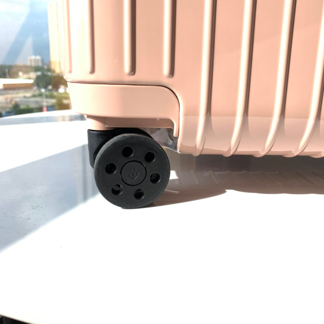 Blush Pink Hardshell Carry-On Suitcase with Spinner Wheels