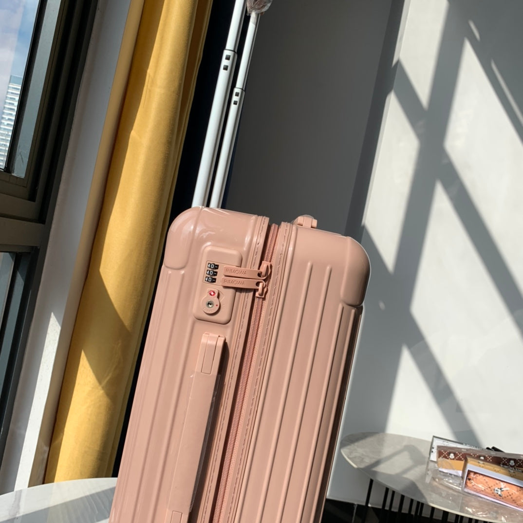 Blush Pink Hardshell Carry-On Suitcase with Spinner Wheels