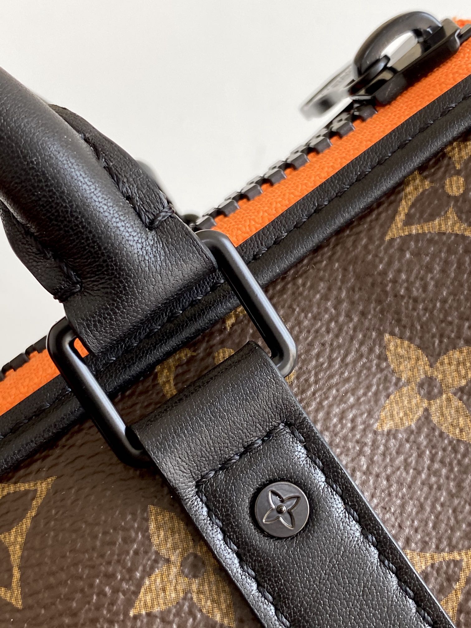 Louis Vuitton Brown Monogram Mini Duffle Crossbody Bag with Knitted Monkey