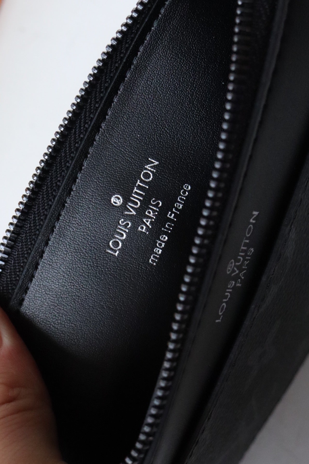 Louis Vuitton Monogram Eclipse Canvas Pouch - Black Designer Travel Accessory