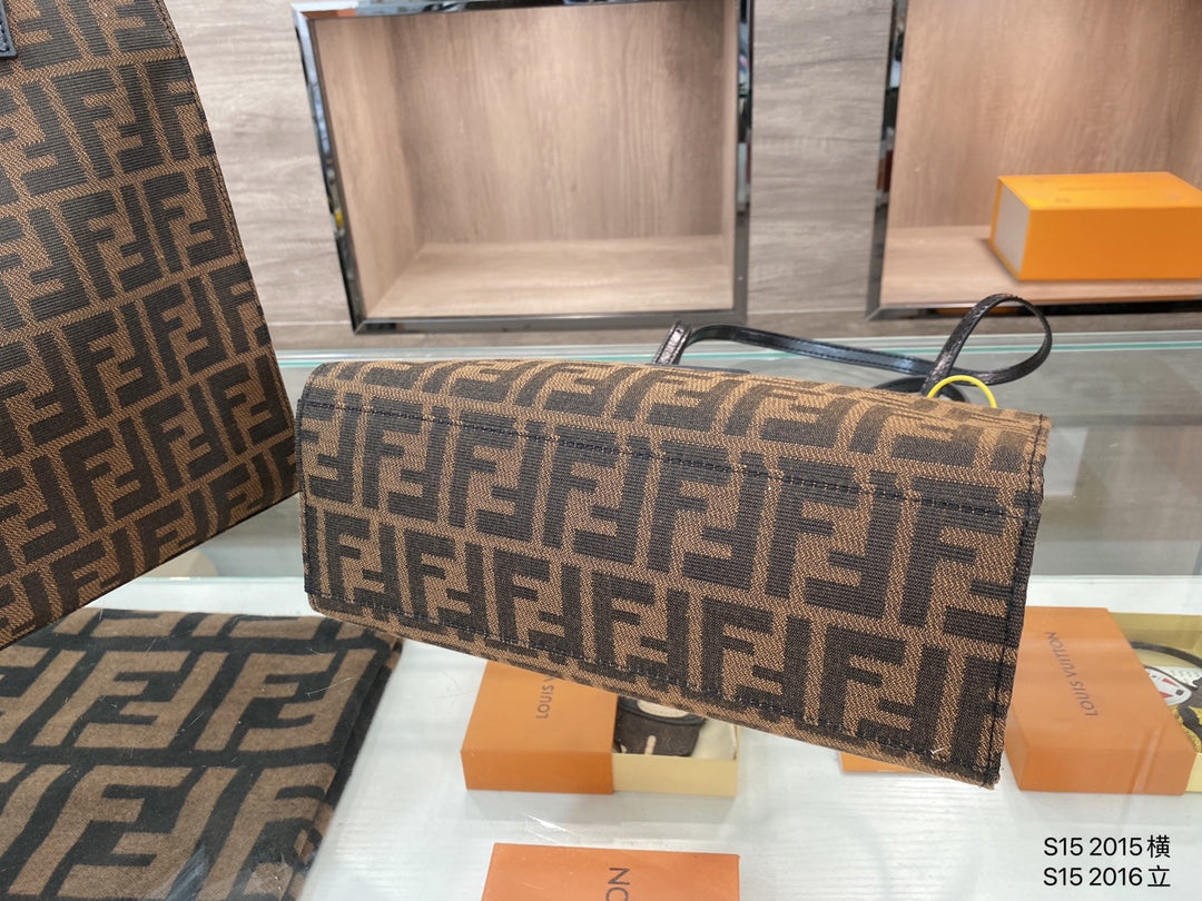 Fendi FF Zucca Canvas Tote Bag - Iconic Brown Monogram Luxury Handbag