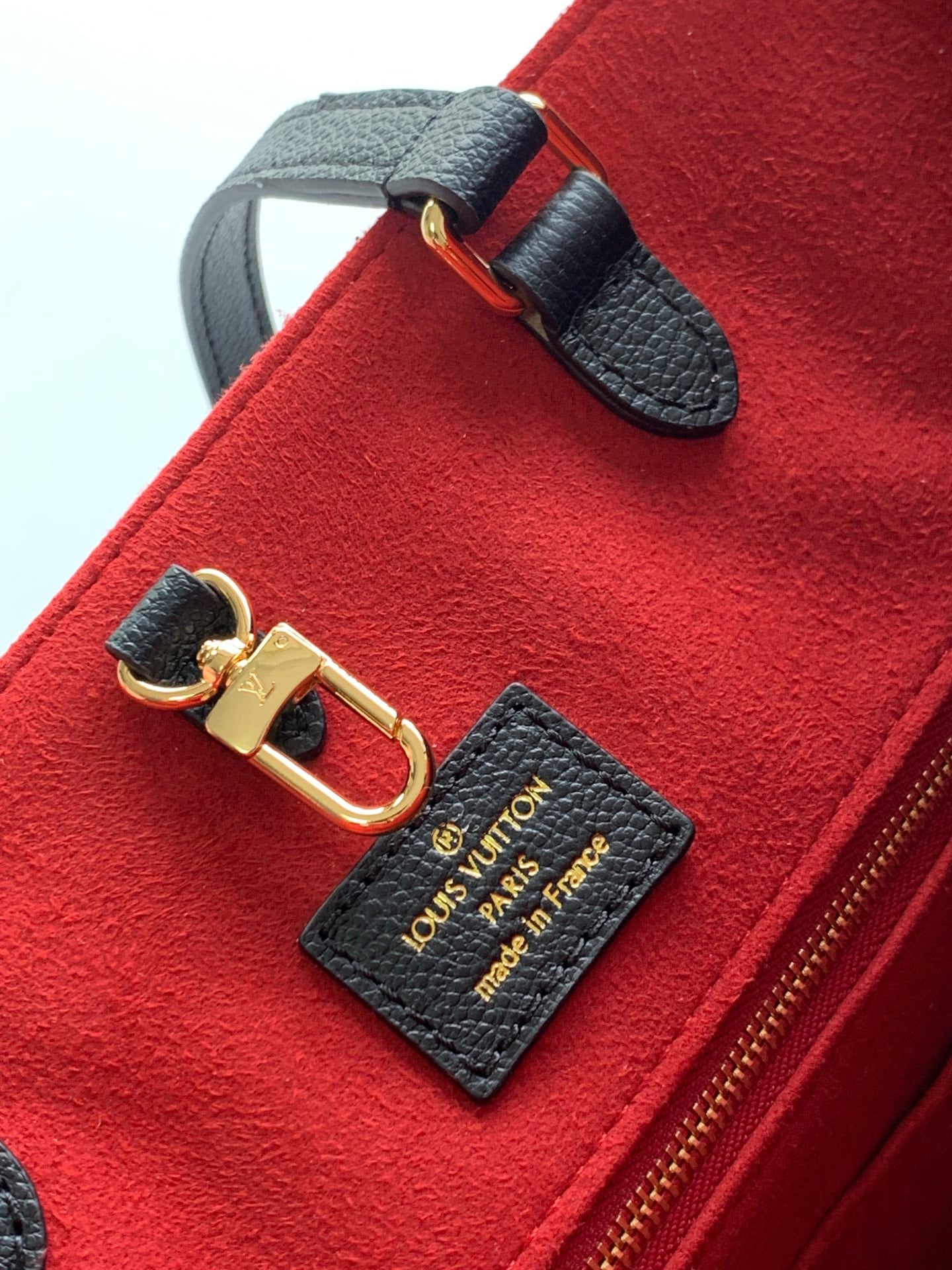 Louis Vuitton Luxury Black Leather Monogram Pattern Shoulder Tote Bag