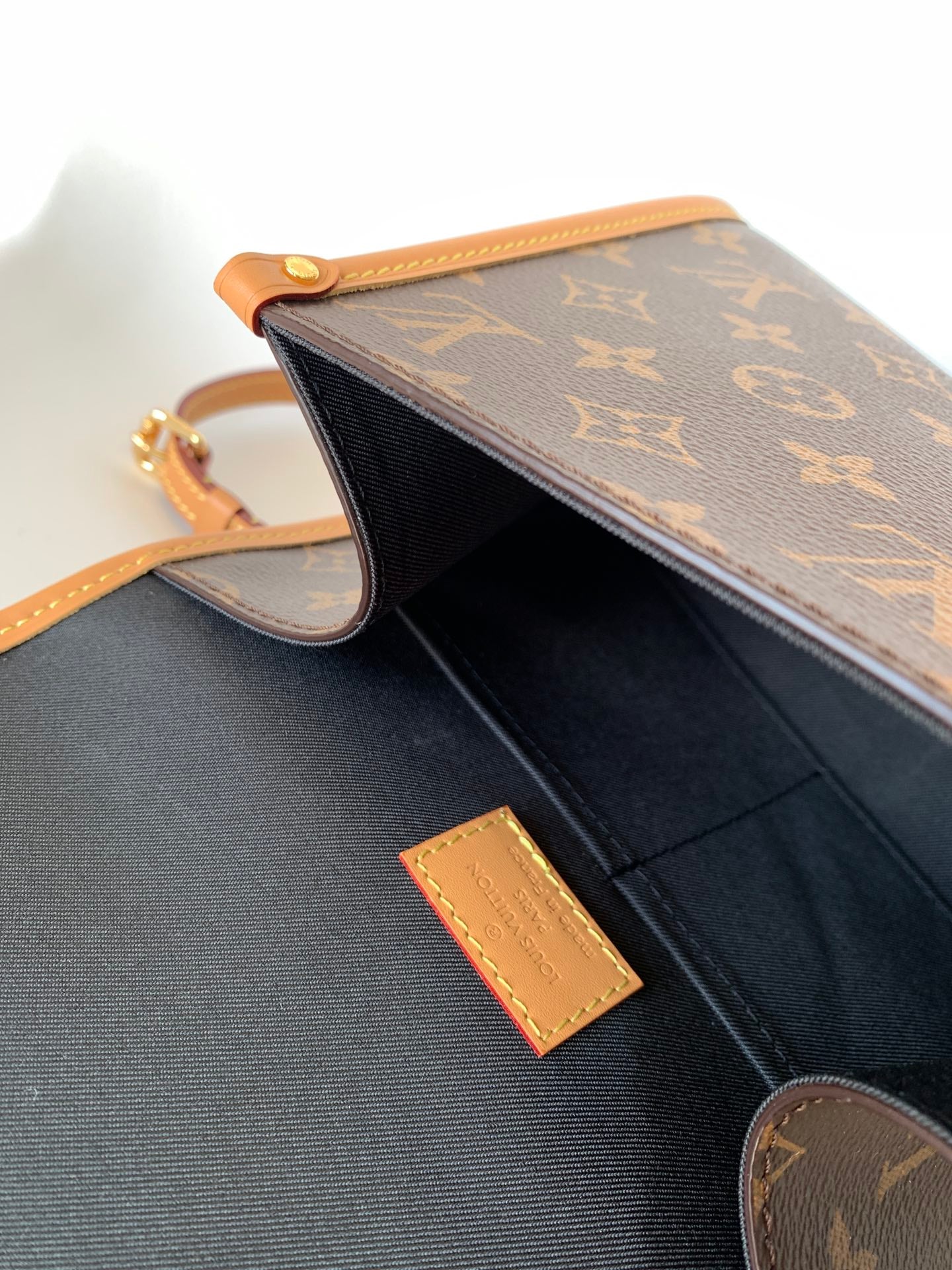 Louis Vuitton Classic Brown Monogram Top Handle Crossbody Satchel Handbag