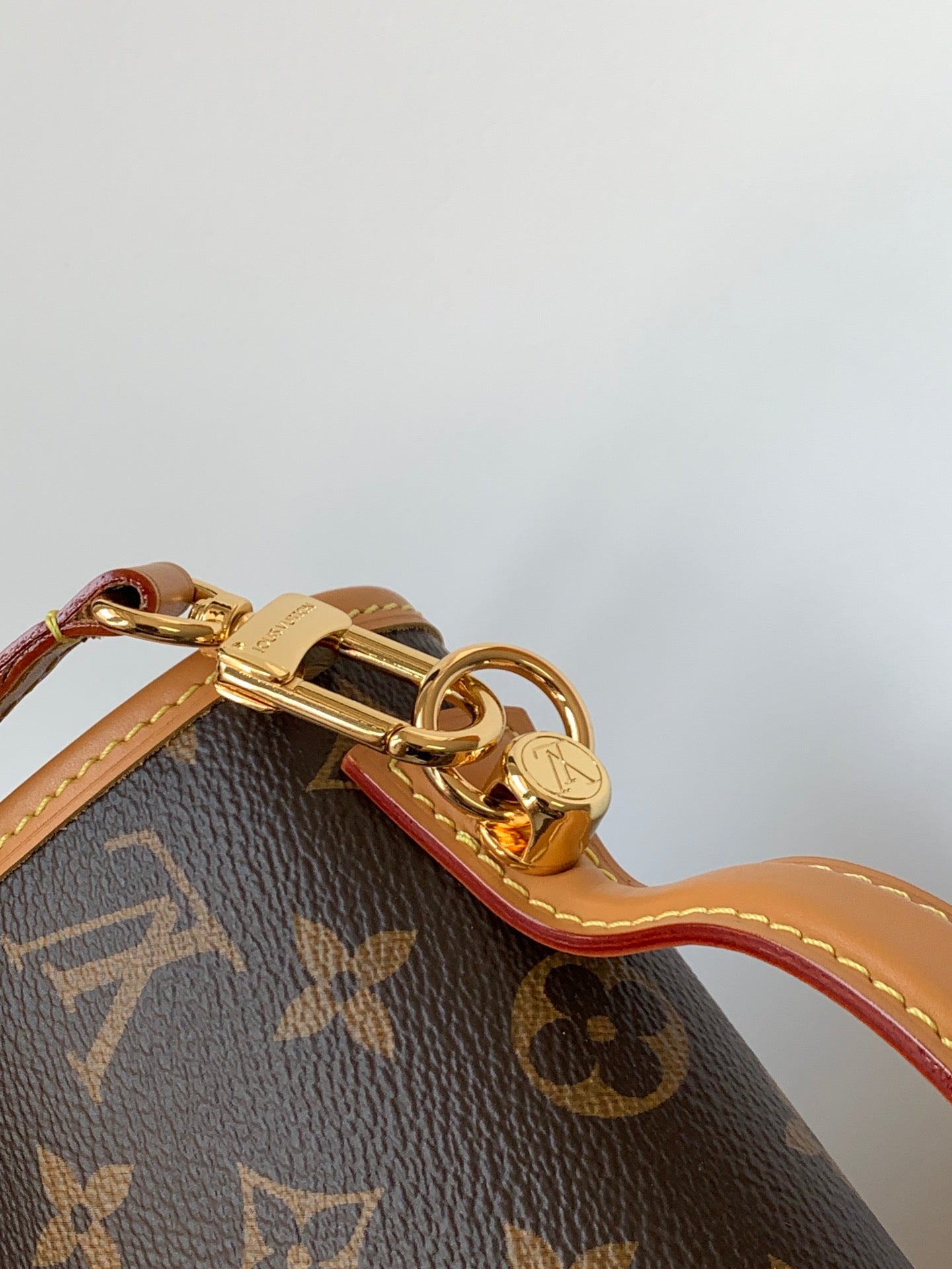 Louis Vuitton Classic Brown Monogram Top Handle Crossbody Satchel Handbag