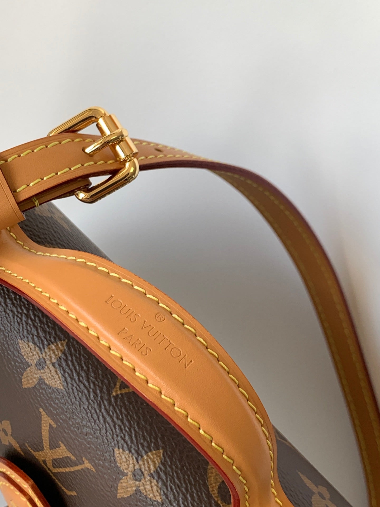 Louis Vuitton Classic Brown Monogram Top Handle Crossbody Satchel Handbag