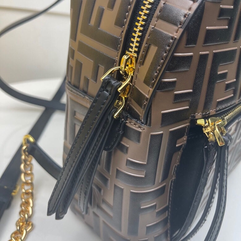 Fendi Zucca Print Mini Backpack - Brown Monogram Canvas