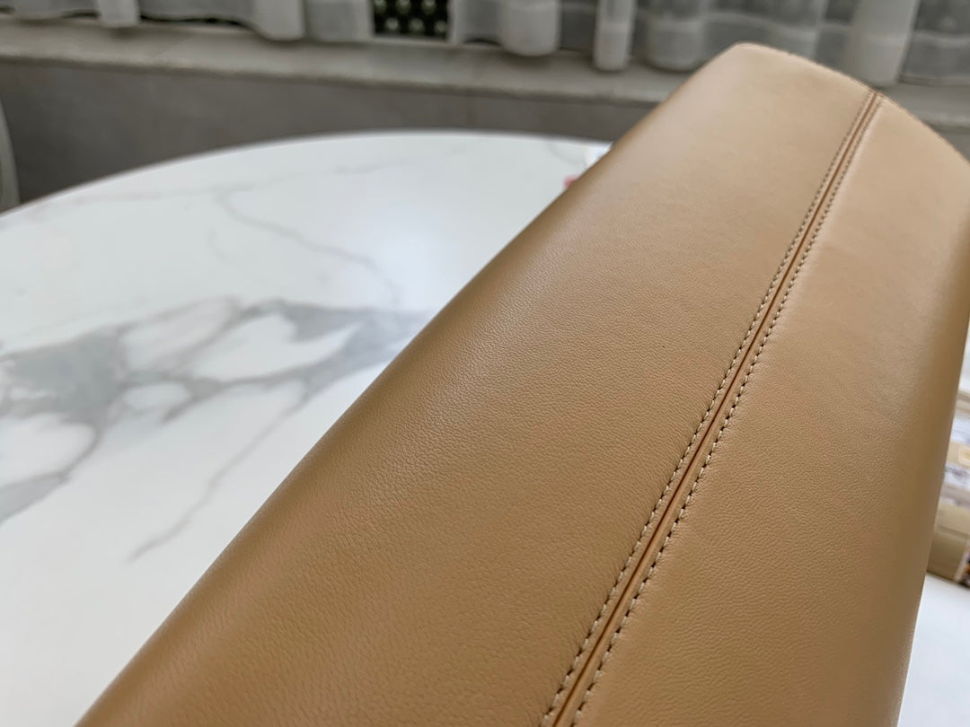 Fendi First Medium Tan Nappa Leather Clutch Bag