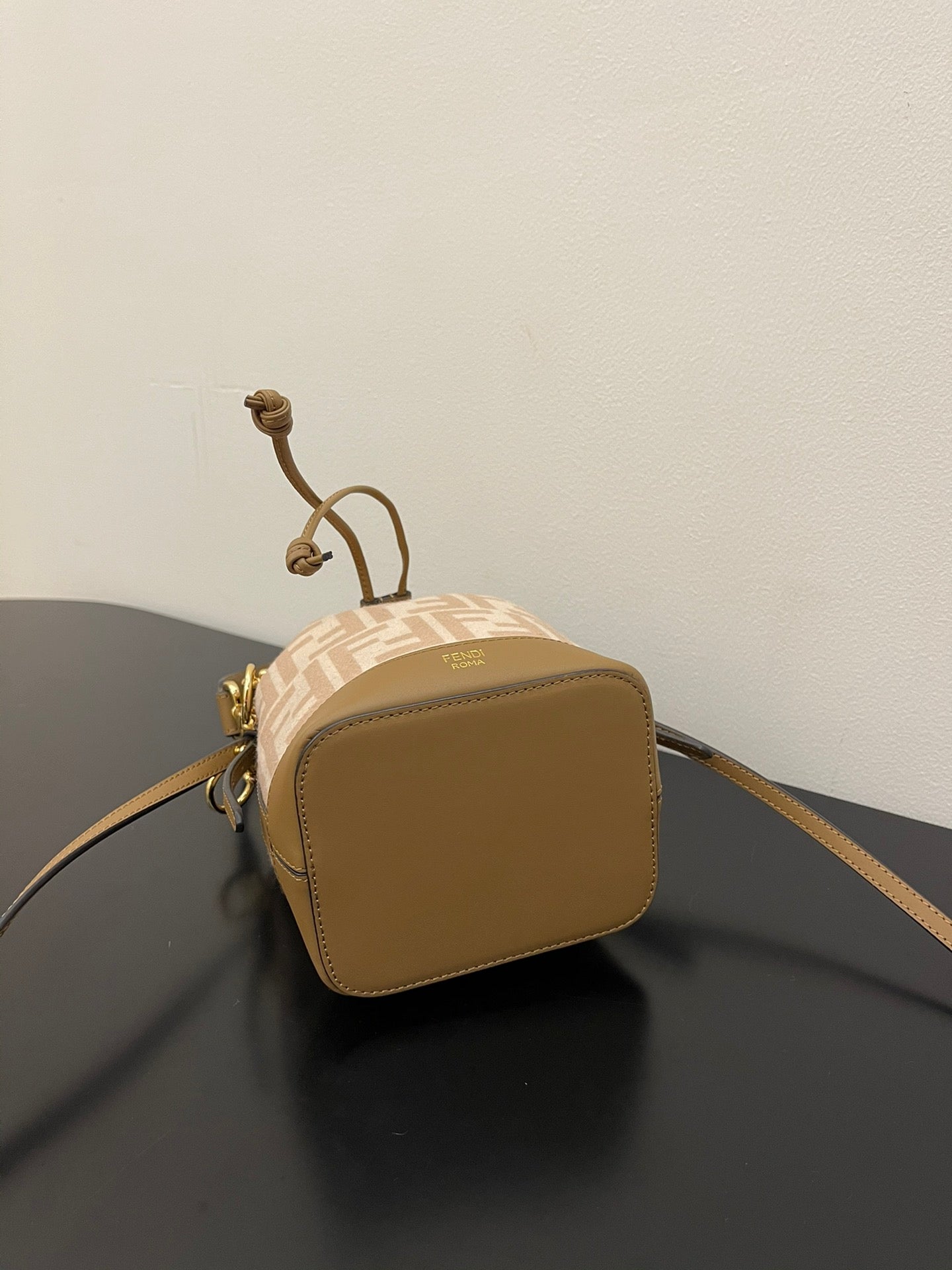 Fendi Mon Tresor Mini Bucket Bag - Beige FF Logo Canvas