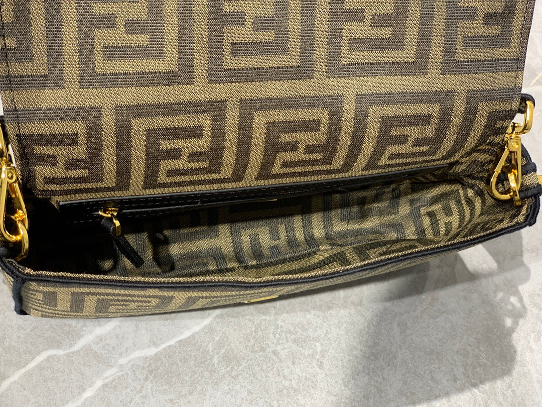 Fendi x Versace Fendace Baguette Bag - FF Monogram with Medusa Hardware