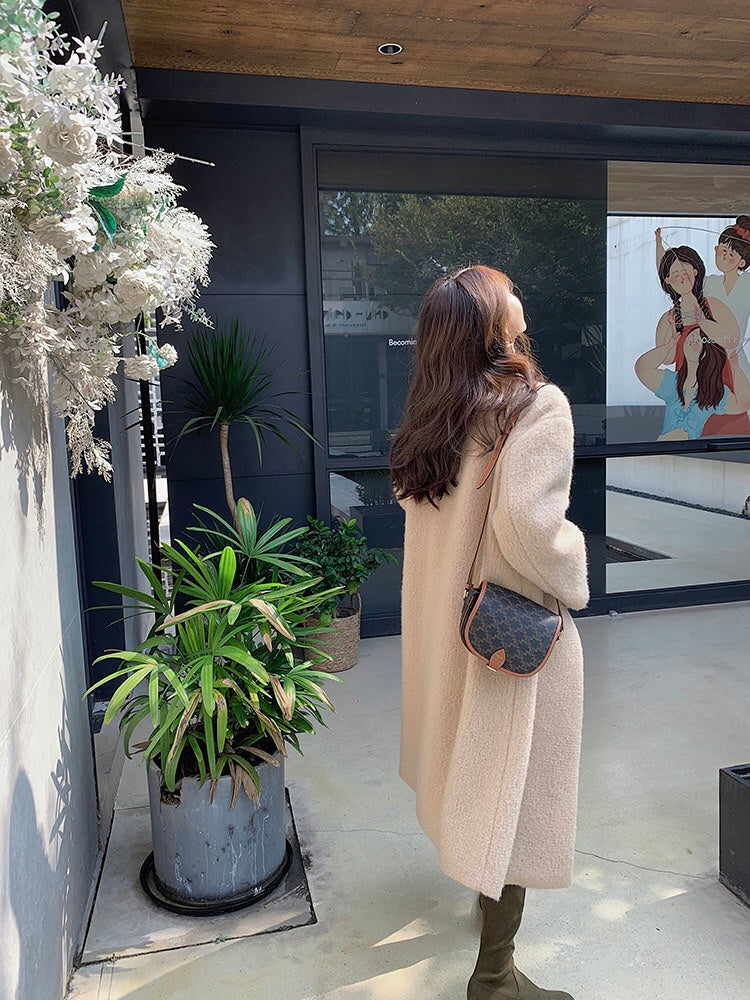 Vintage Style Monogram Crossbody Bag with Adjustable Leather Strap