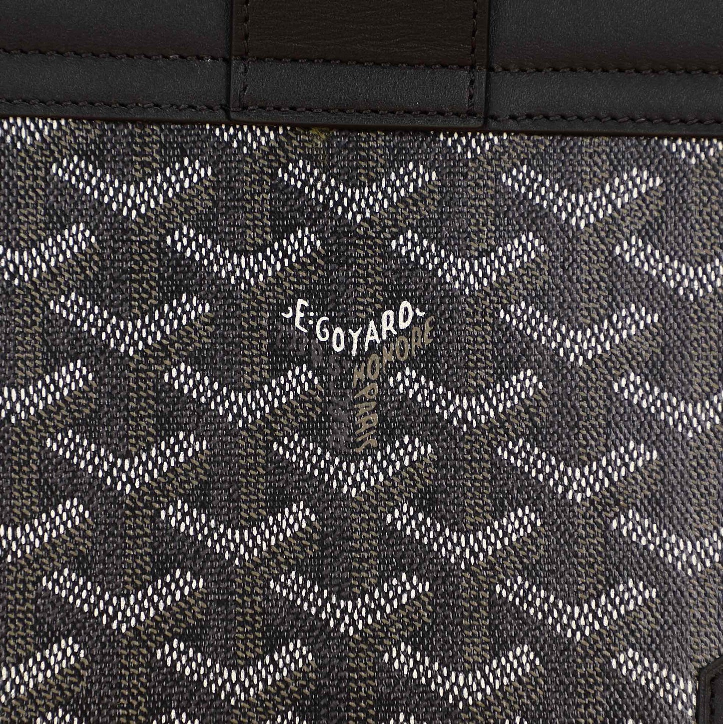 Gogy Classic Chevron Print Structured Top Handle Bag with Shoulder Strap