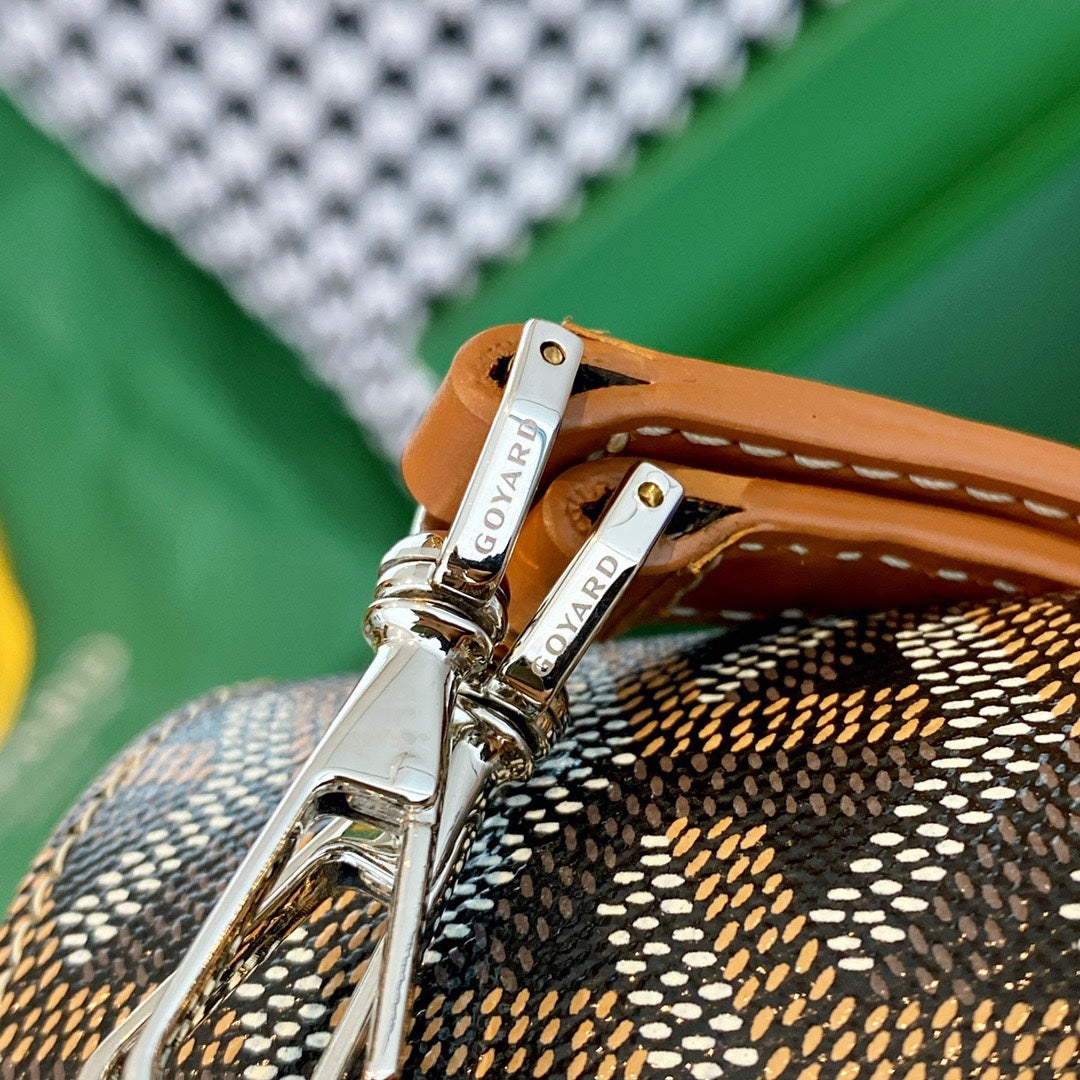 Gogy Chevron Pattern Leather Phone Pouch with Crossbody Strap