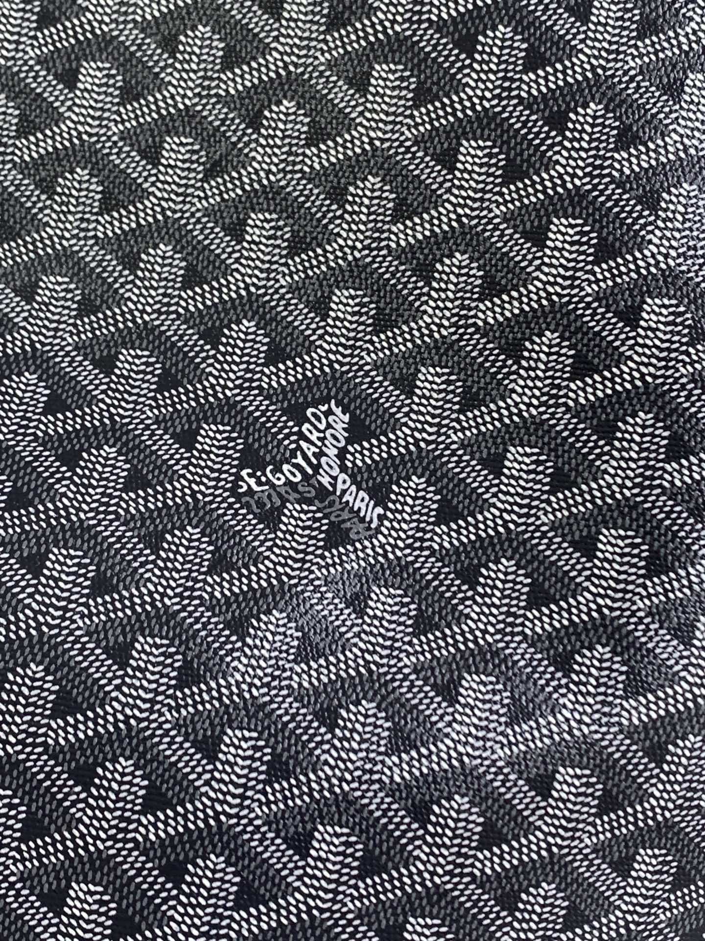 Gogy Grey Chevron Geometric Pattern Structured Tote Bag with Handles