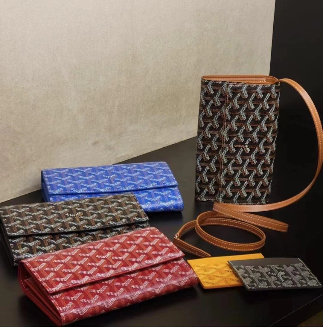Gogy Elegant Blue Chevron Pattern Envelope Clutch Crossbody Bag