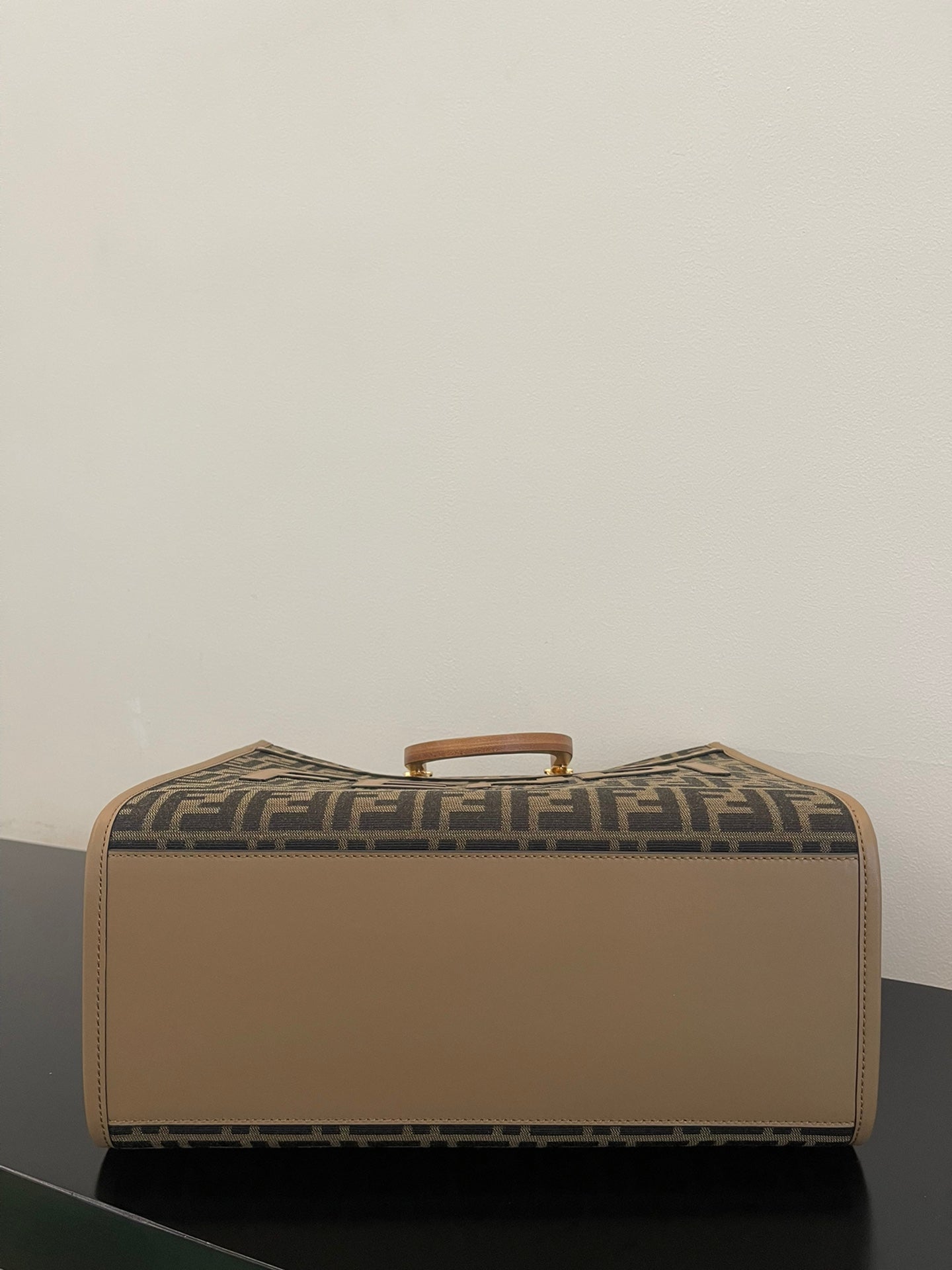 Fendi Sunshine Medium Shopper Tote Bag - Brown FF Fabric