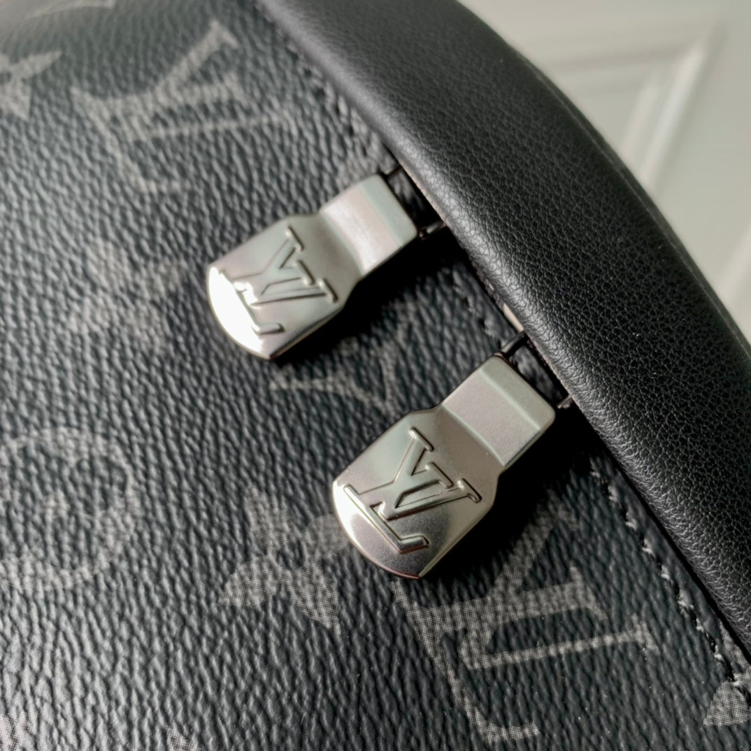 Louis Vuitton Grey Monogram Pattern Canvas Waist Fanny Pack Adjustable Belt Bag