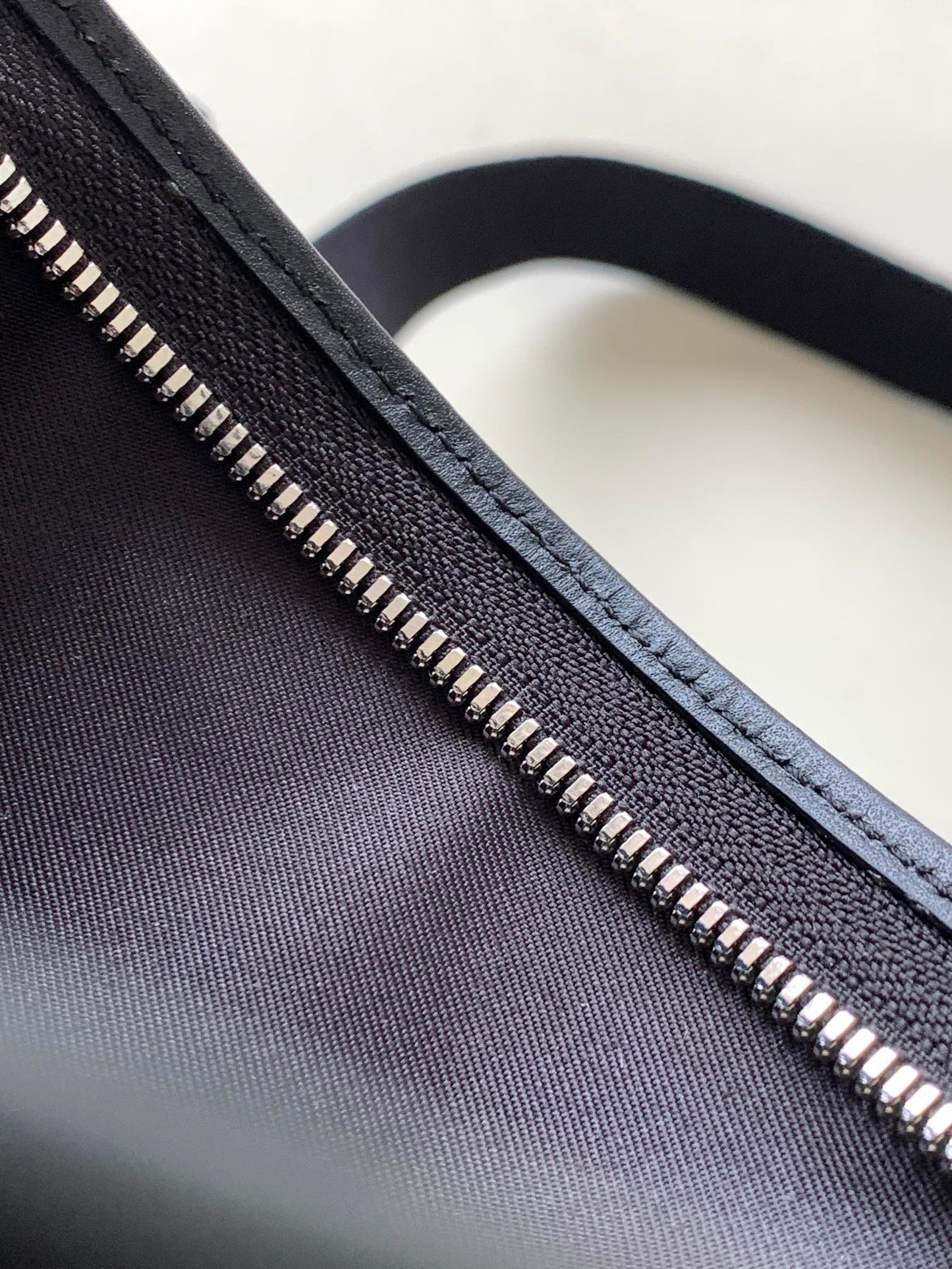 Louis Vuitton Modern Black Monogram Messenger Bag, Rectangular Crossbody Shoulder Bag