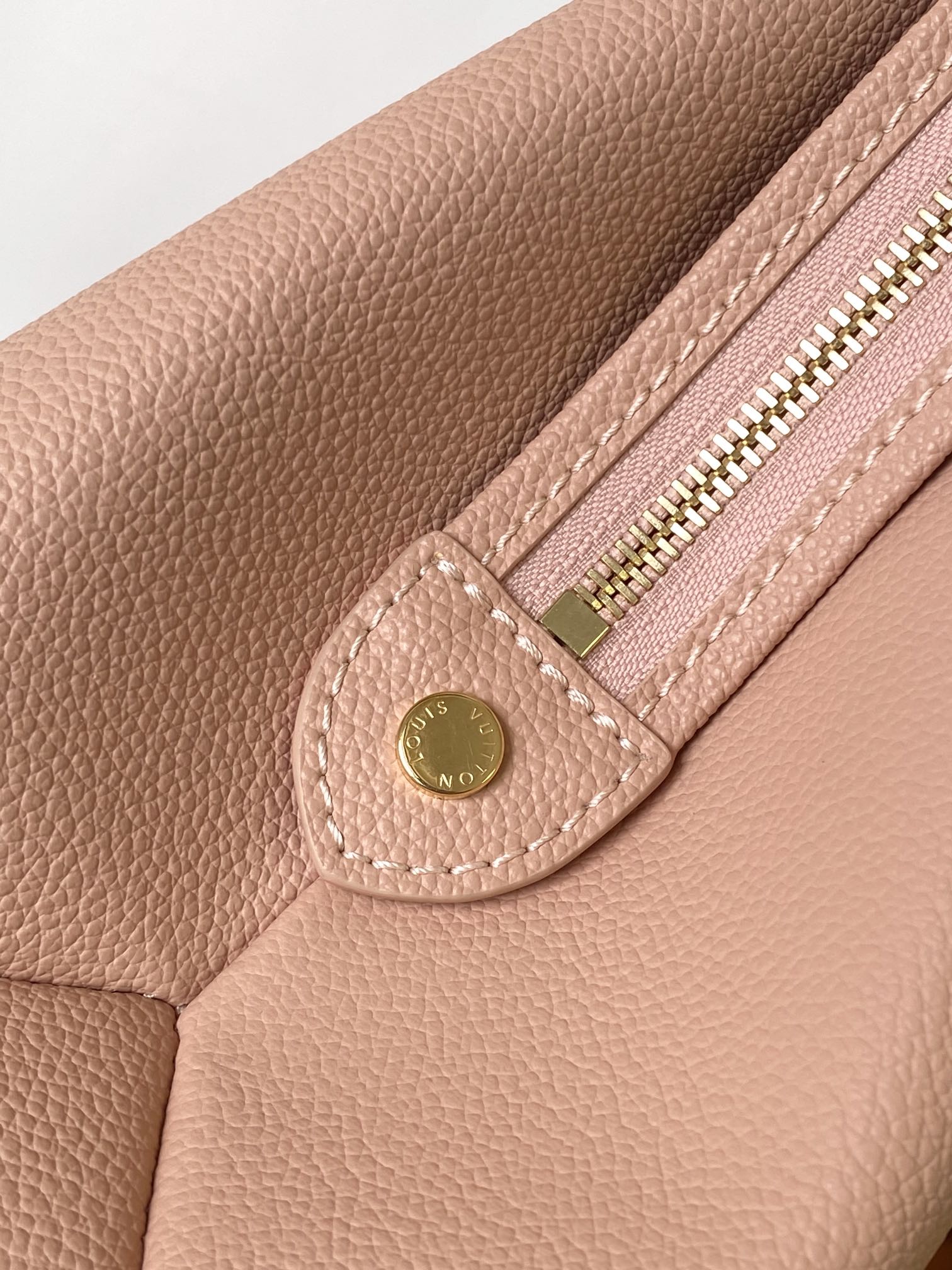 Louis Vuitton Blush Pink Monogram Embossed Leather Top Handle Shoulder Bag