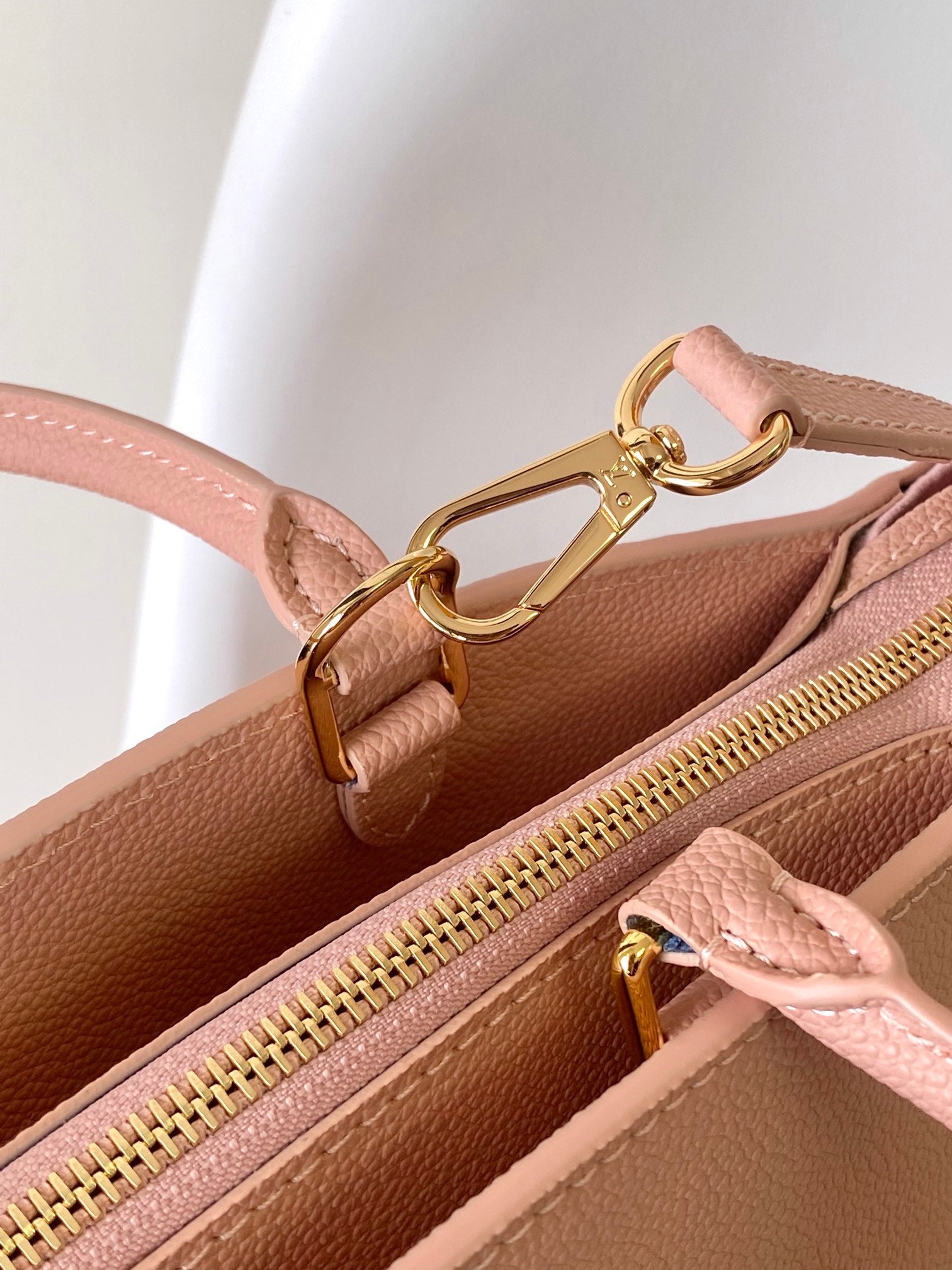 Louis Vuitton Blush Pink Monogram Embossed Leather Top Handle Shoulder Bag
