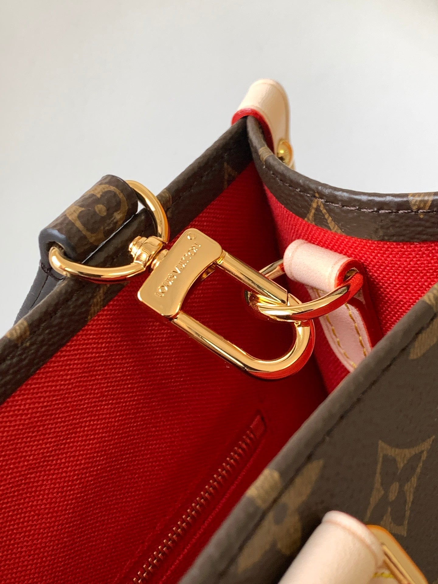 Louis Vuitton Classic Brown Monogram Canvas Square Tote Bag with Shoulder Strap