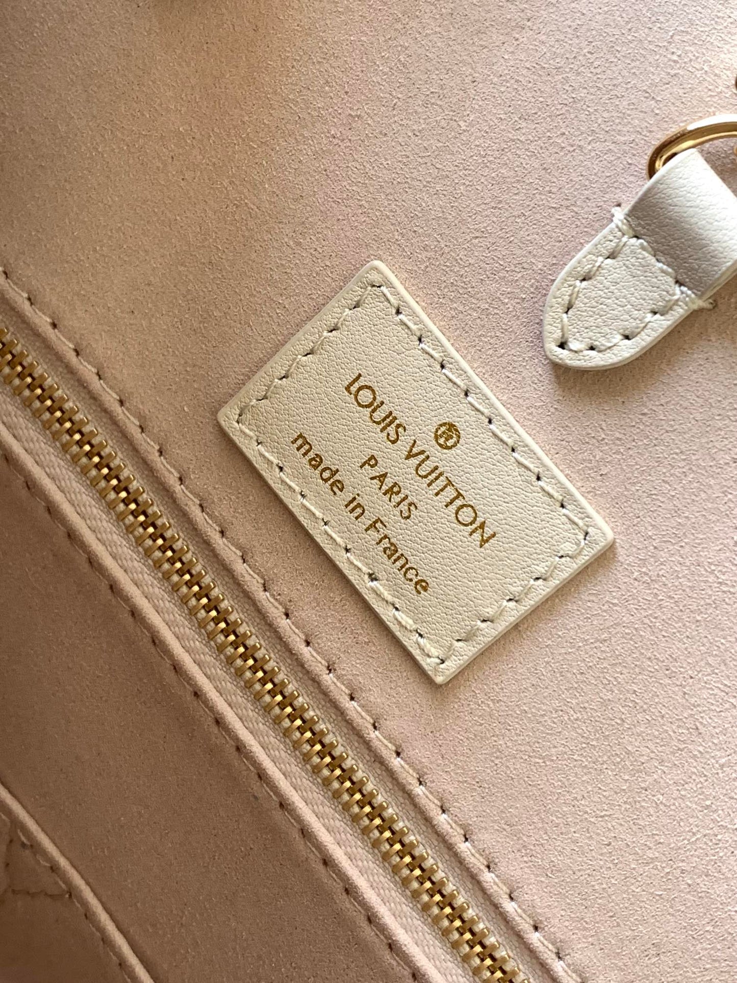 Louis Vuitton Large Beige and Pink Floral Monogram Pattern Luxury Tote Bag