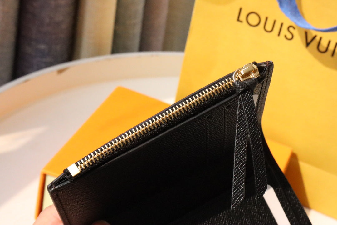 Louis Vuitton Classic Brown Monogram Leather Envelope Trifold Wallet for Women