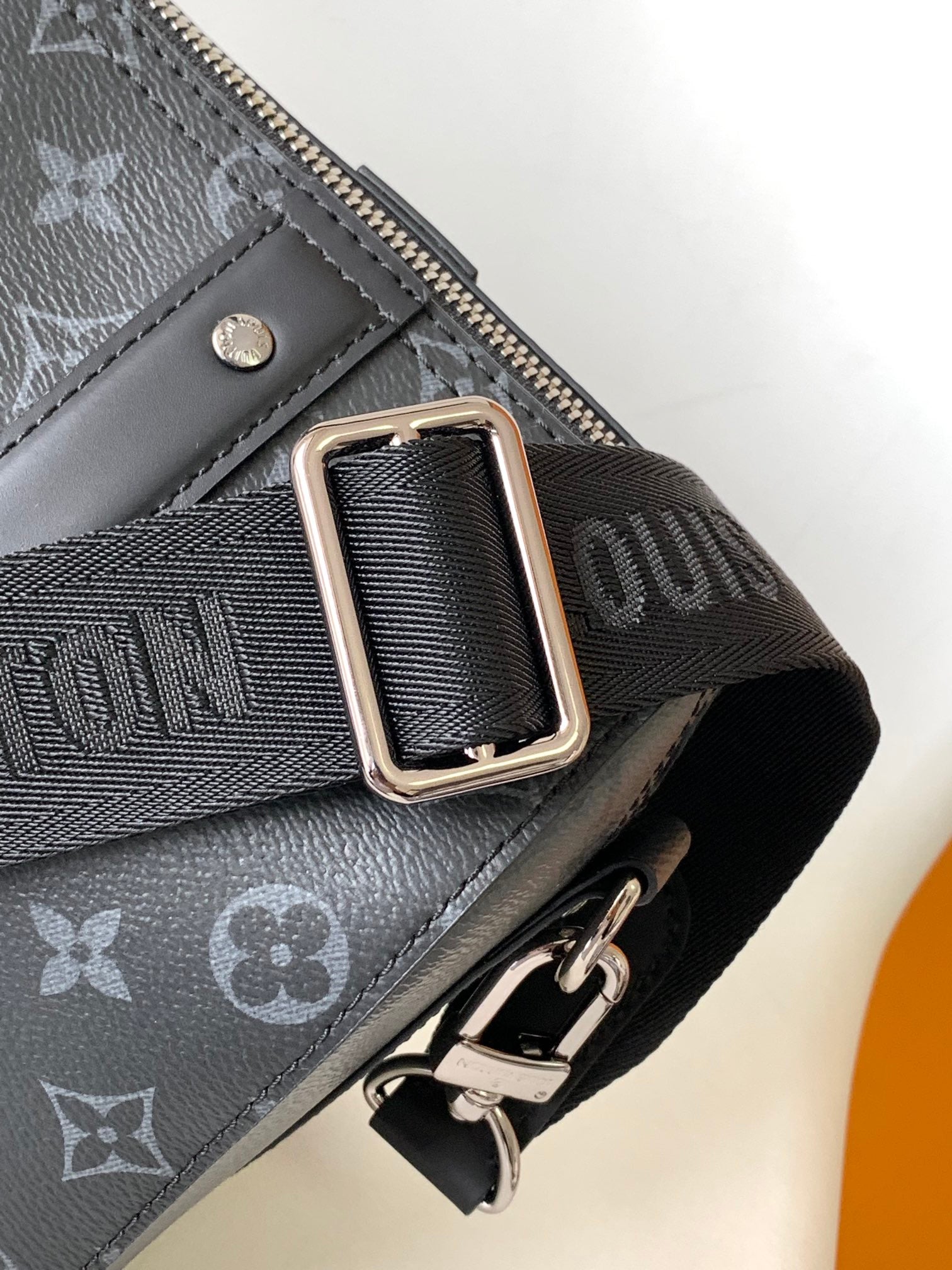 Louis Vuitton Classic Dark Monogram Mini Cylinder Duffle Crossbody Bag