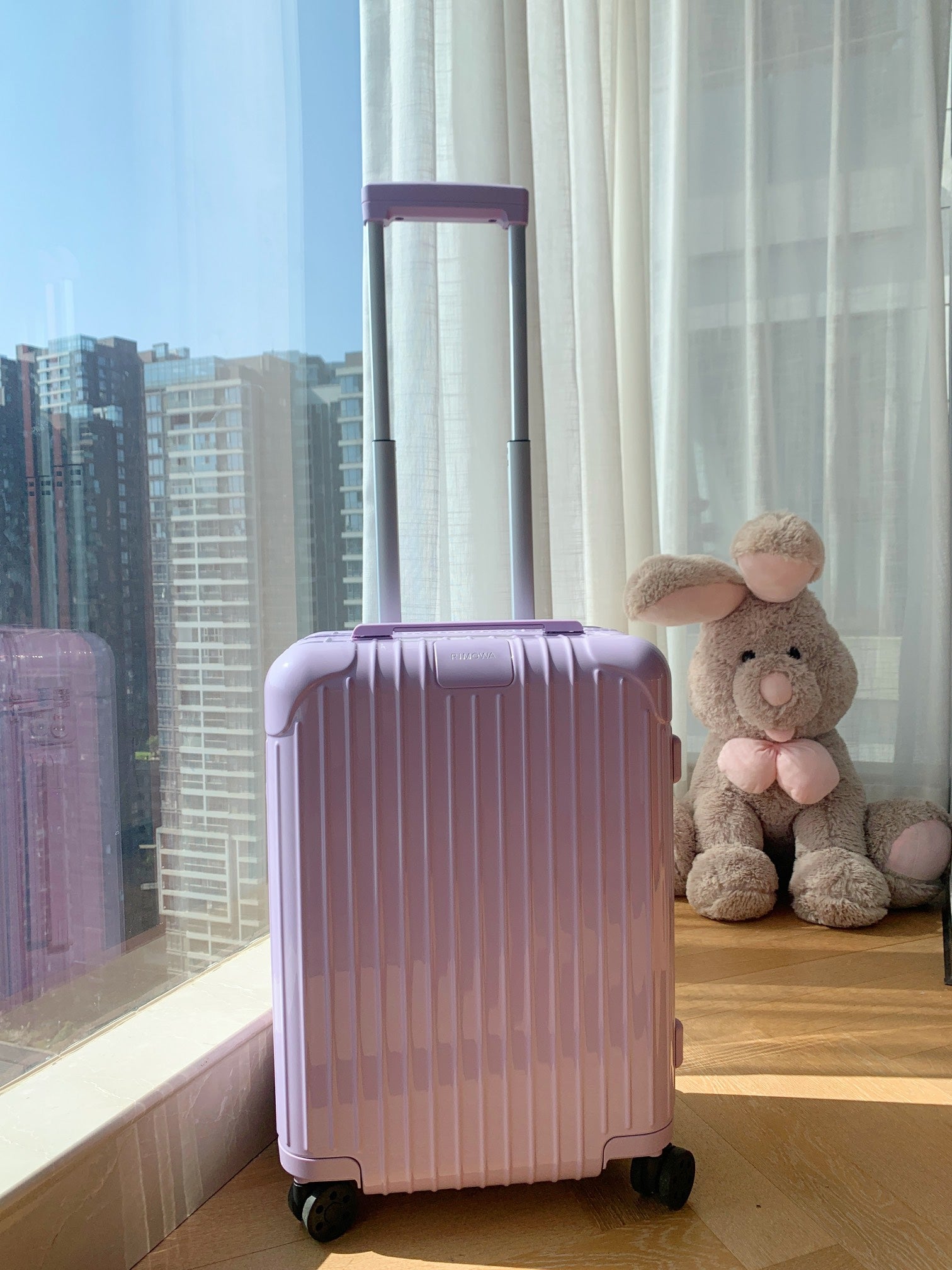 Pastel Purple Hardshell Spinner Luggage Travel Carry-On Suitcase