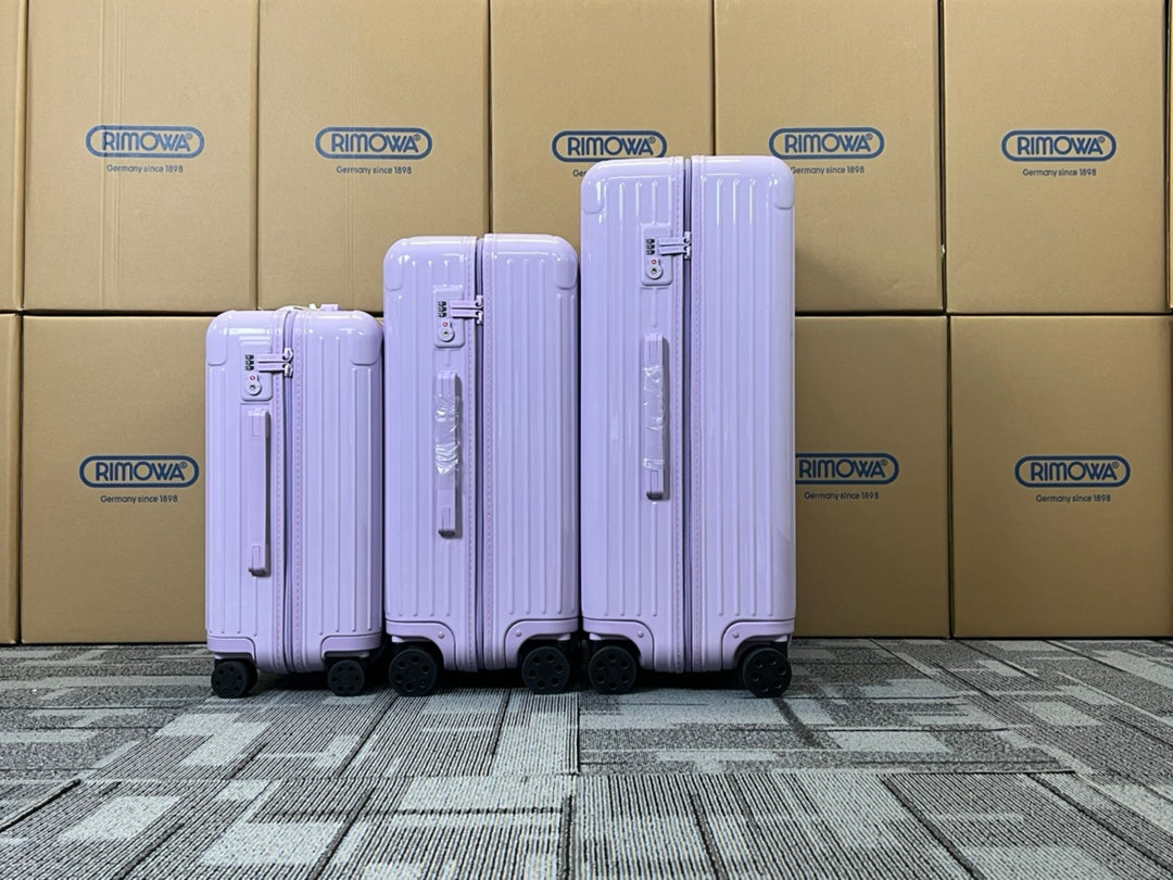5-Piece Pastel Purple Hardshell Spinner Luggage Suitcase Set